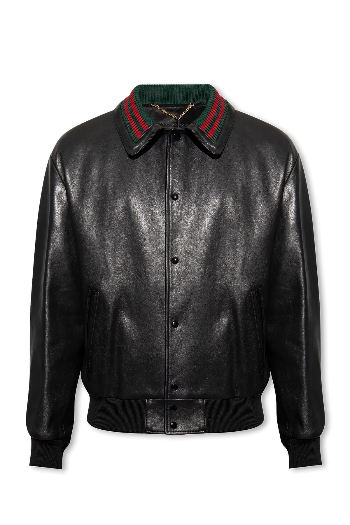 SCHWARZ Leather bomber jacket