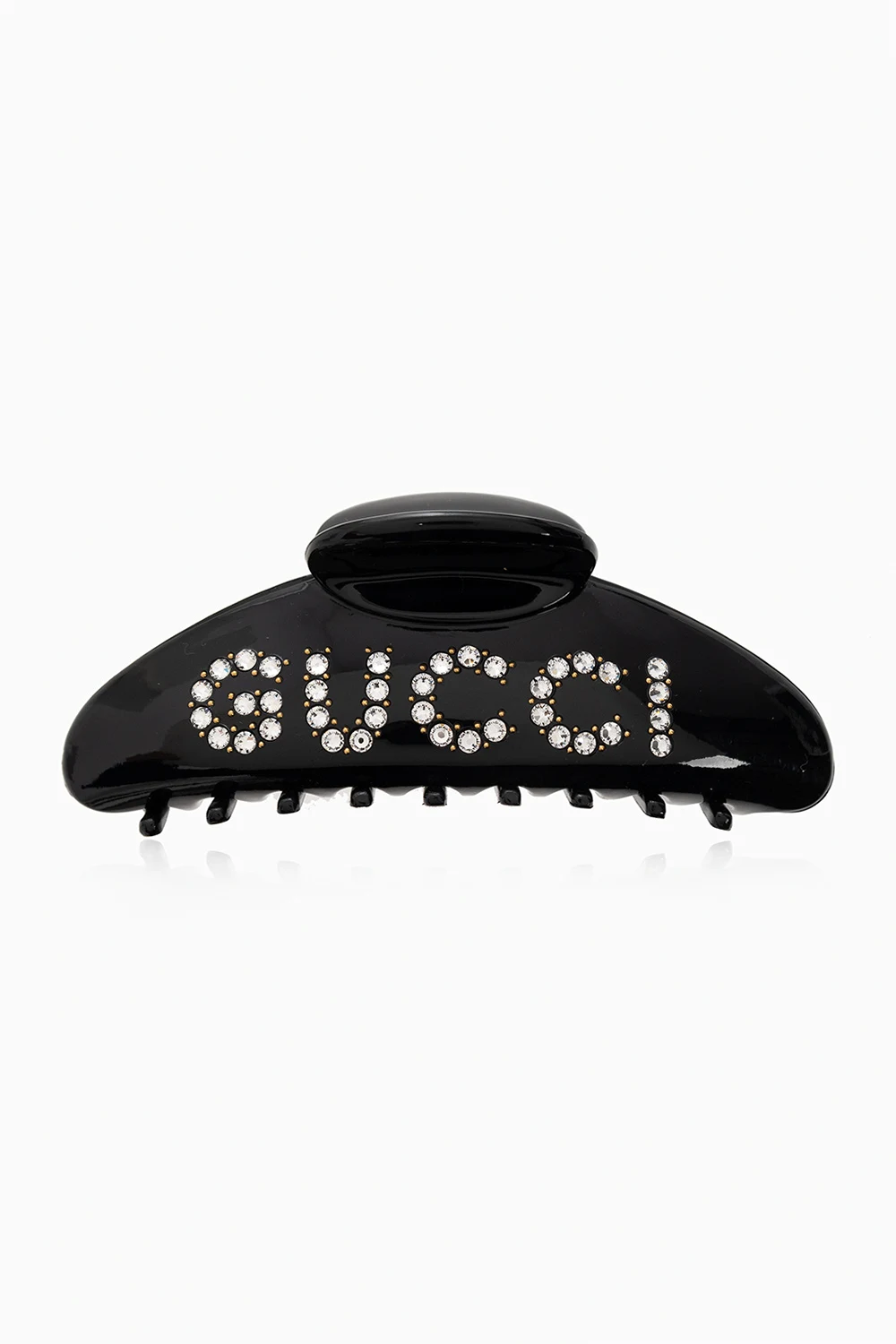 SCHWARZ Hair clip with logo