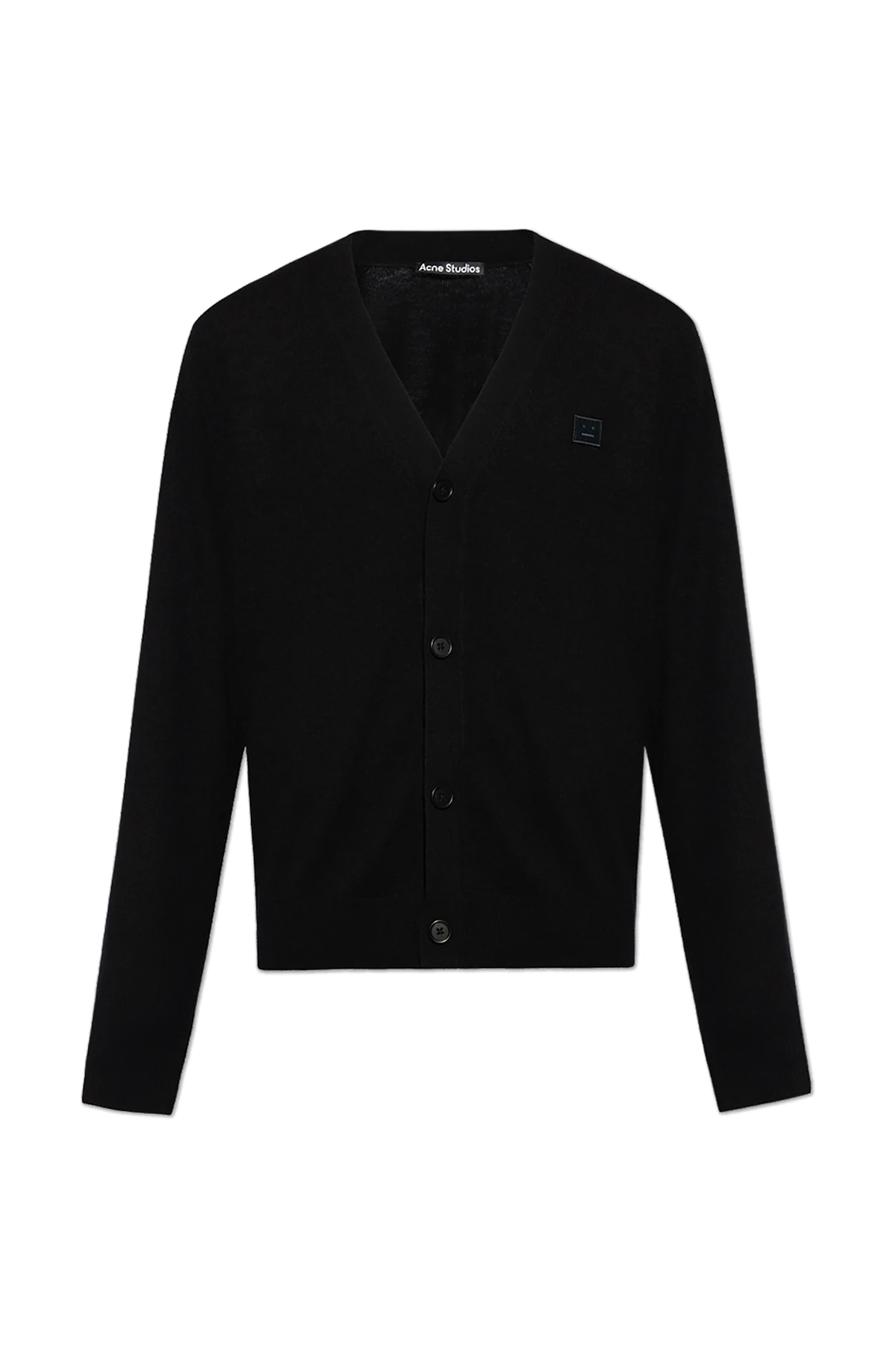 BLACK Cardigan with logo