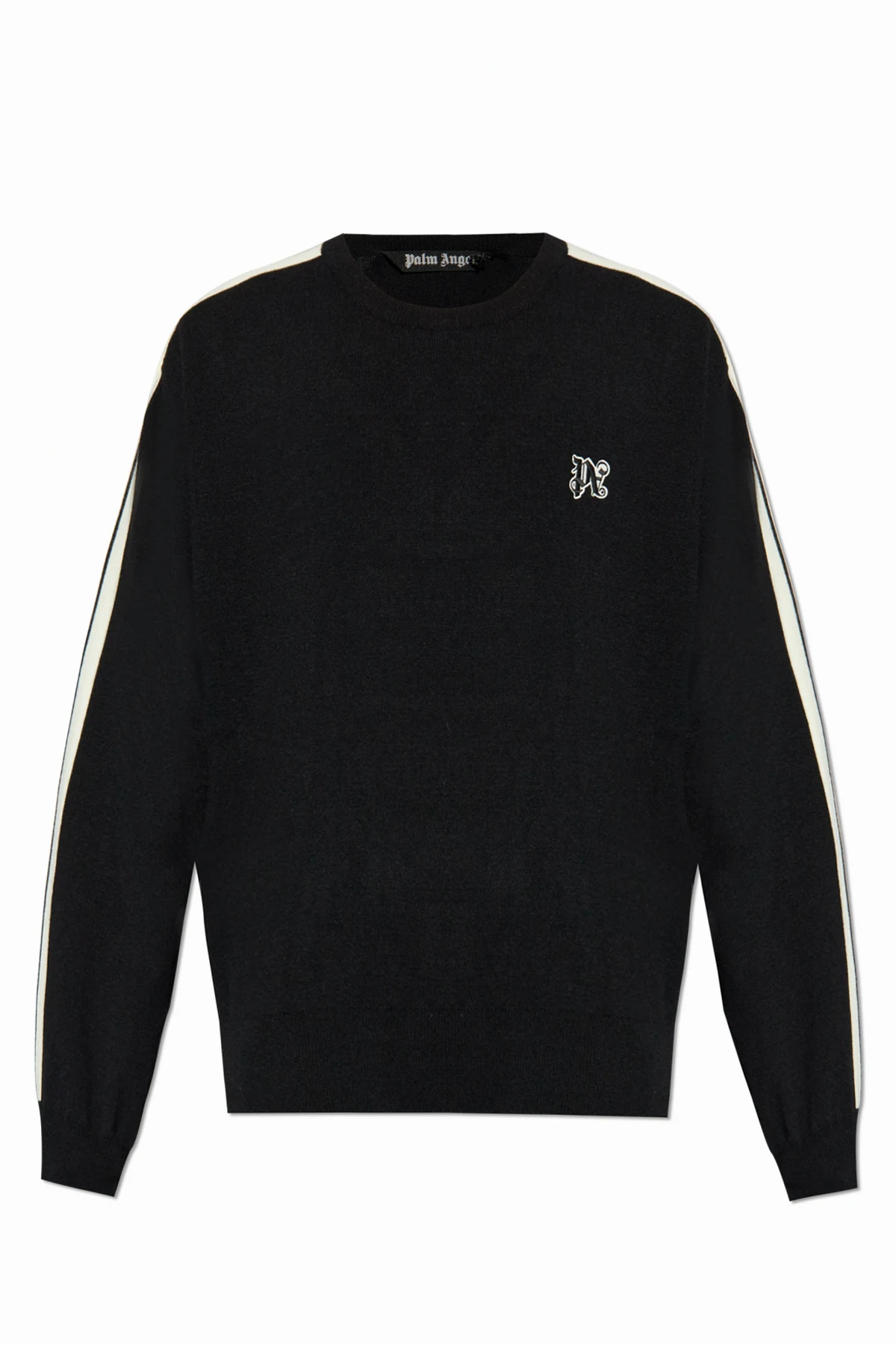 BLACK Sweater with embroidered logo