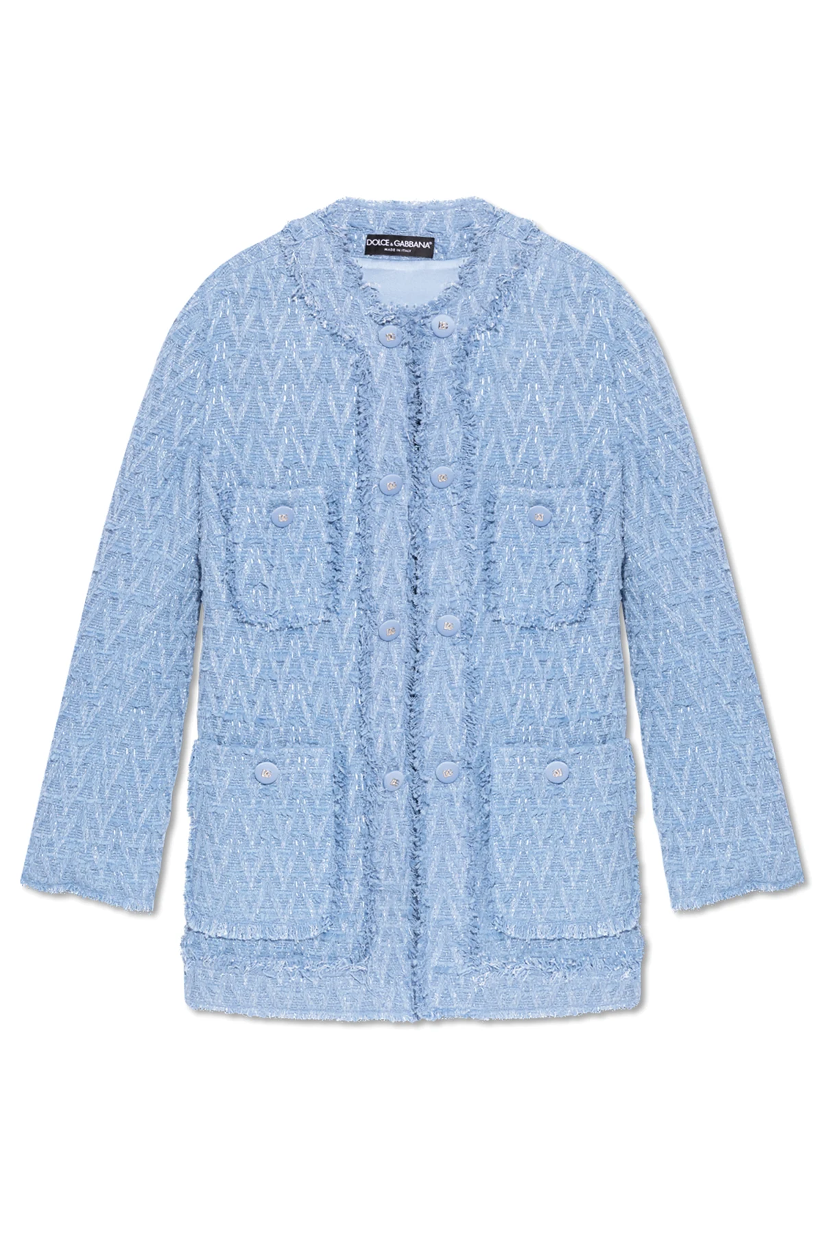 light blue Tweed Jacket
