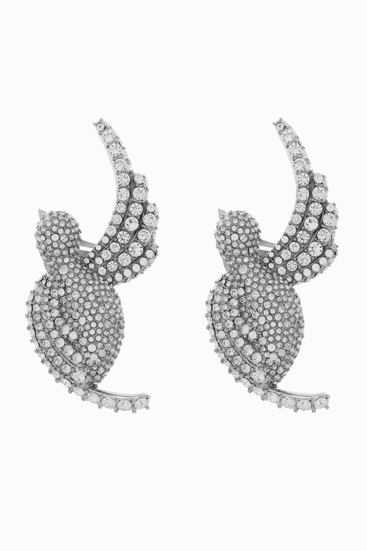 SILVER Swallow-shaped clips
