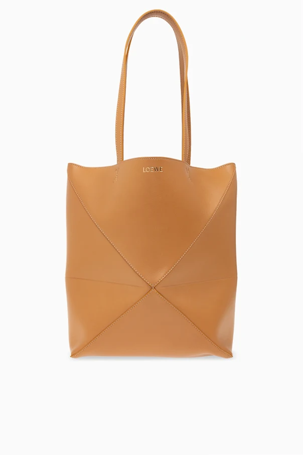 BRĄZOWY Torba ‘Puzzle Fold Medium’ typu ‘shopper’