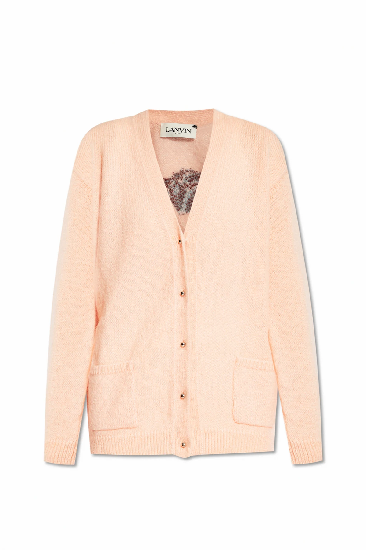 Cardigan with logo