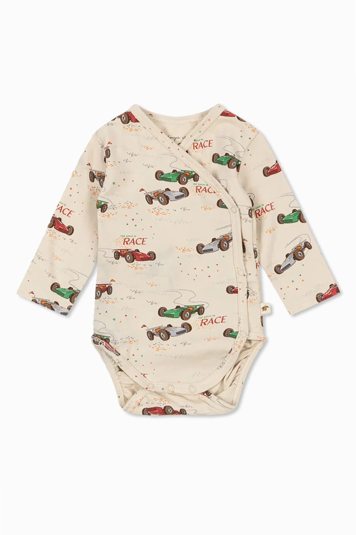 cream Bodysuit with car print