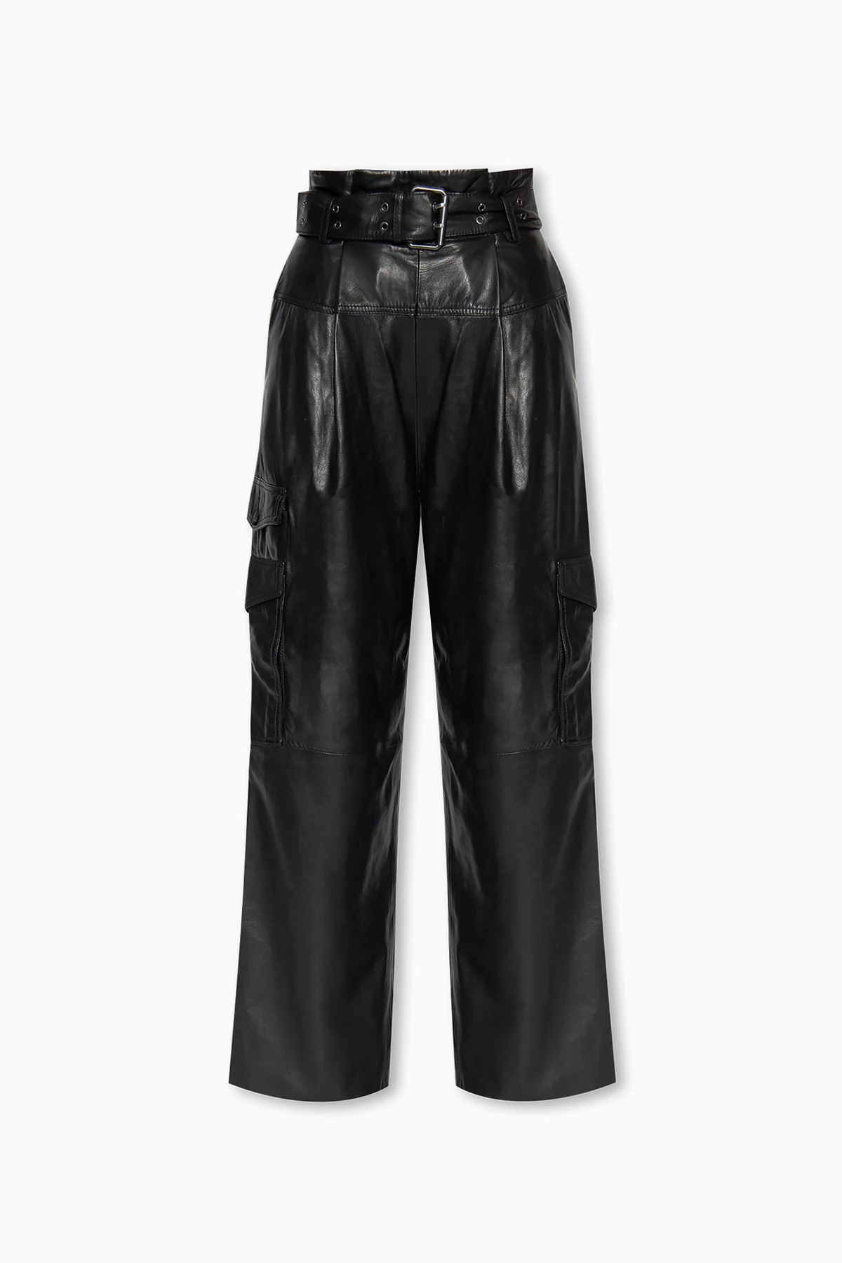 BLACK ‘Harlyn’ leather trousers