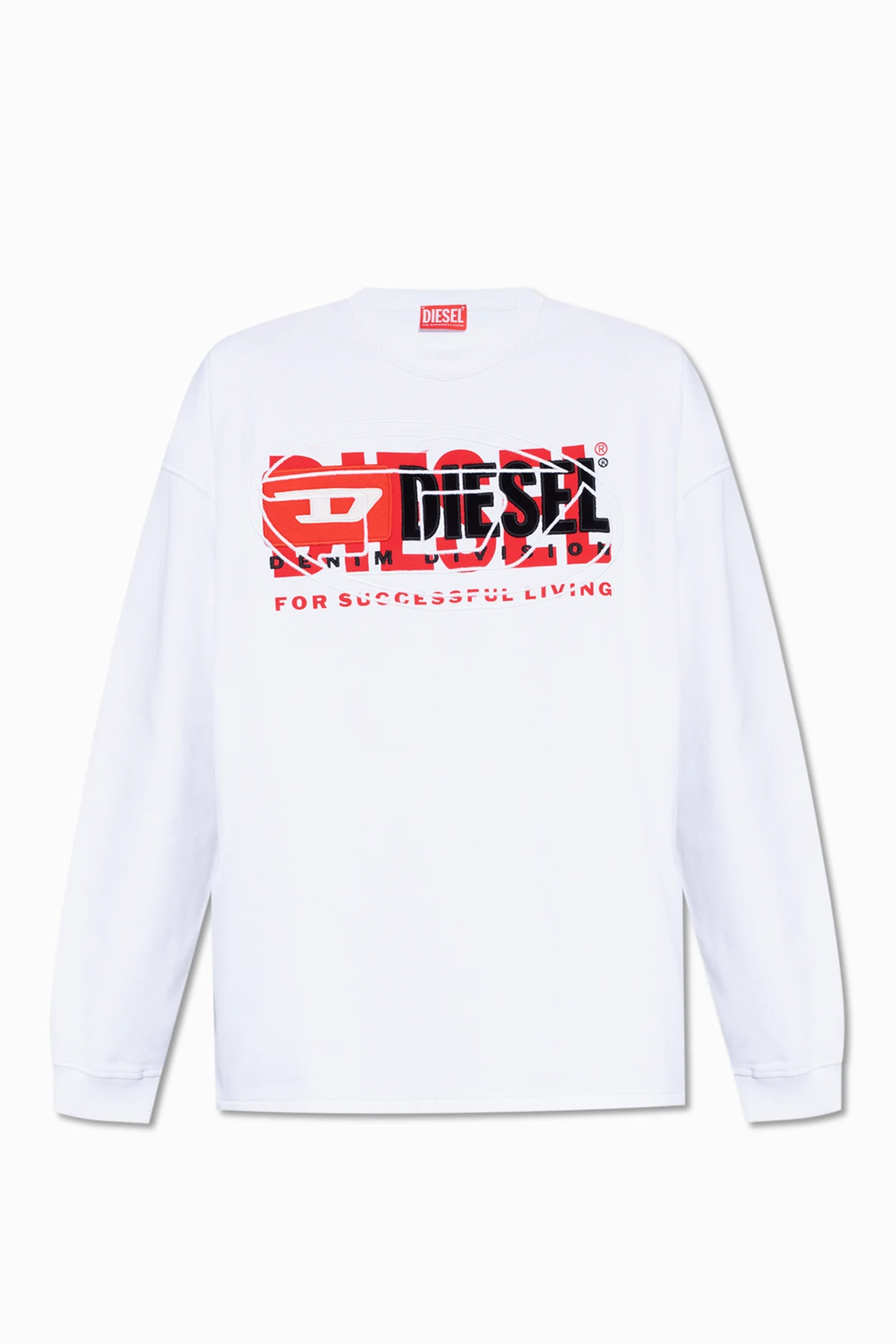 WHITE ‘S-BAXT-N1’ sweatshirt with logo