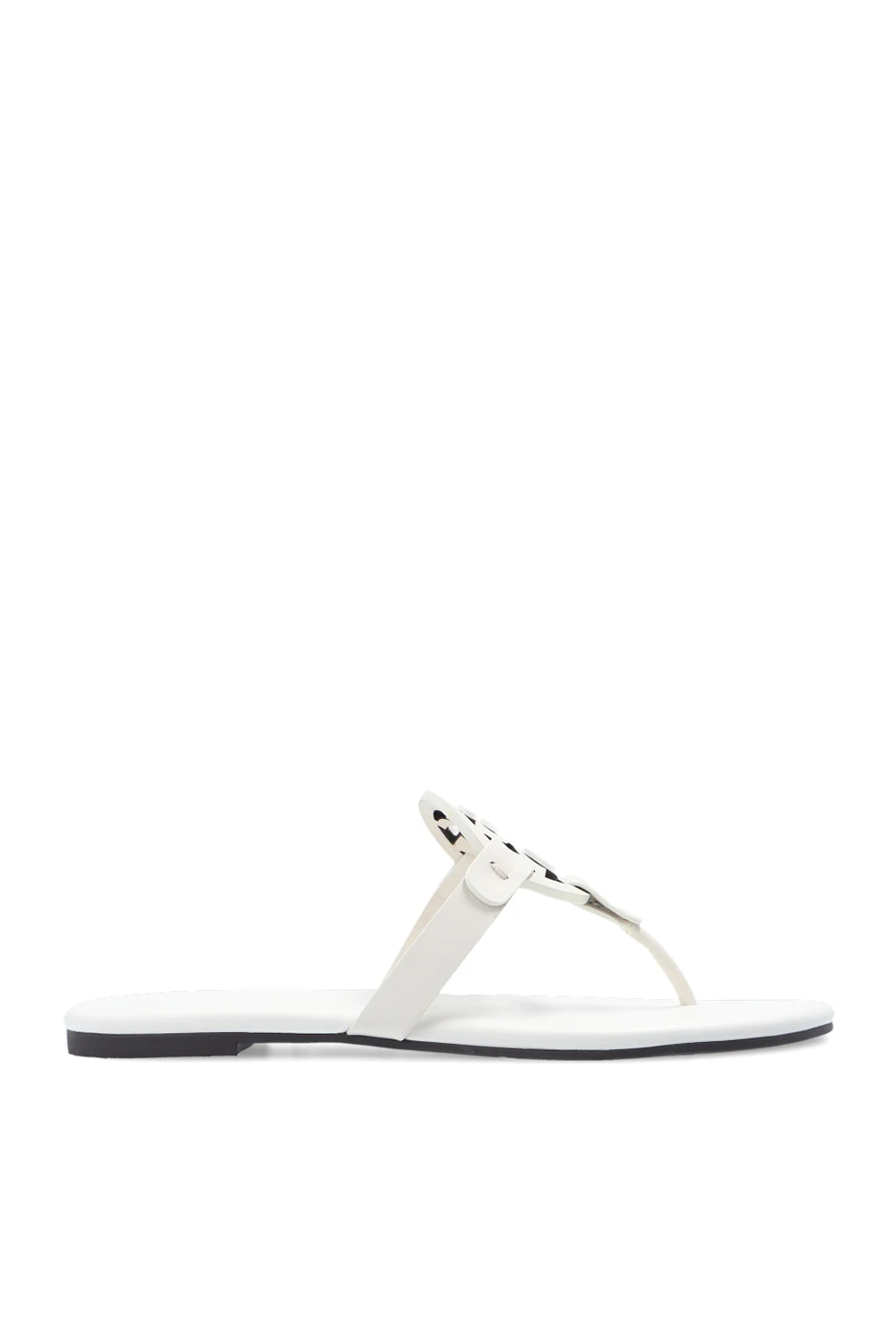 WHITE ‘Miller’ leather slides