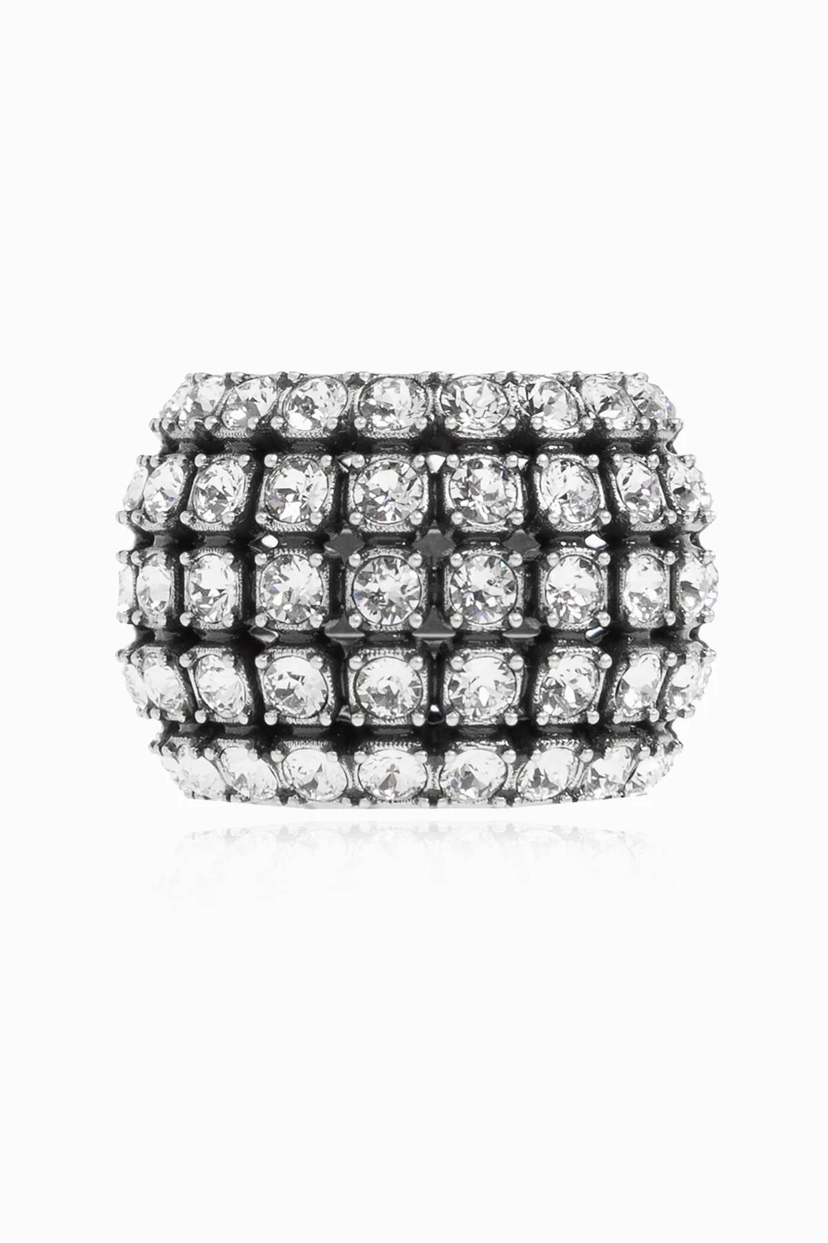 ‘Glam’ crystal-embellished ring