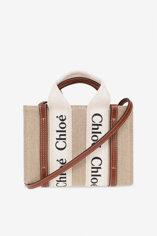 BEIGE ‘Woody Mini’ shoulder bag