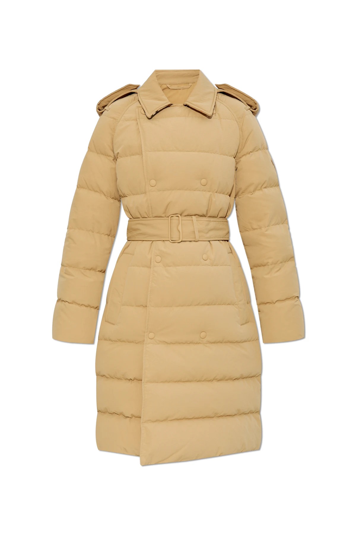 Daunenjacke mit Taillengürtel