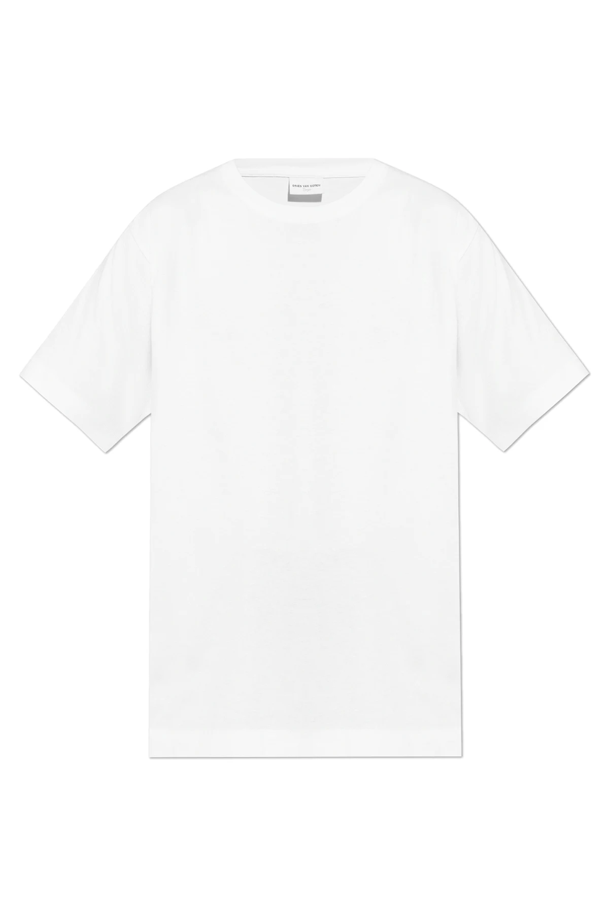WEISS Baumwoll-T-Shirt
