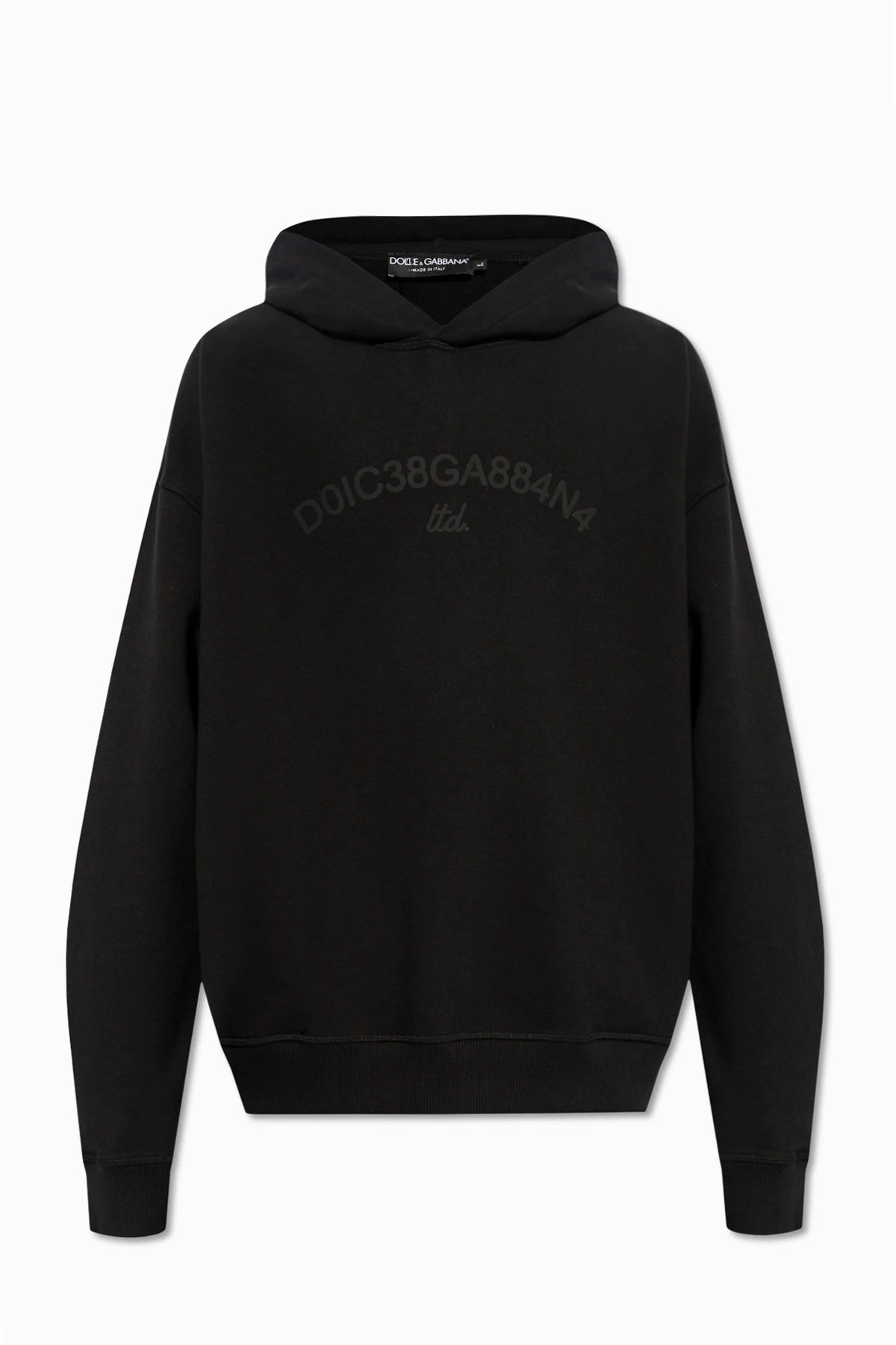 BLACK Hoodie with logo