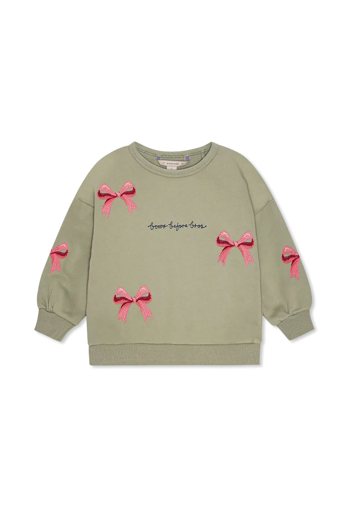 GREEN Sweater with embroidered pattern