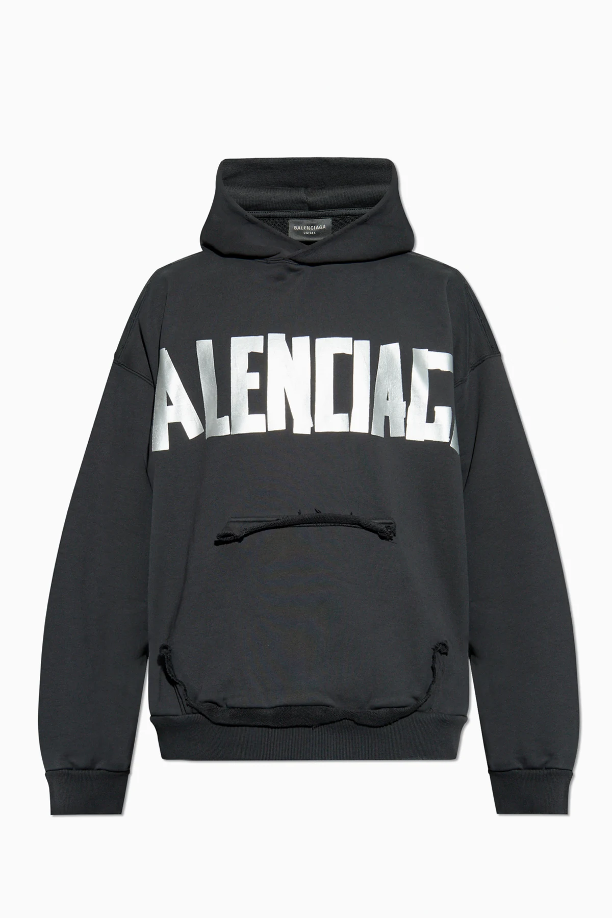 BLACK Sweatshirt with vintage effect