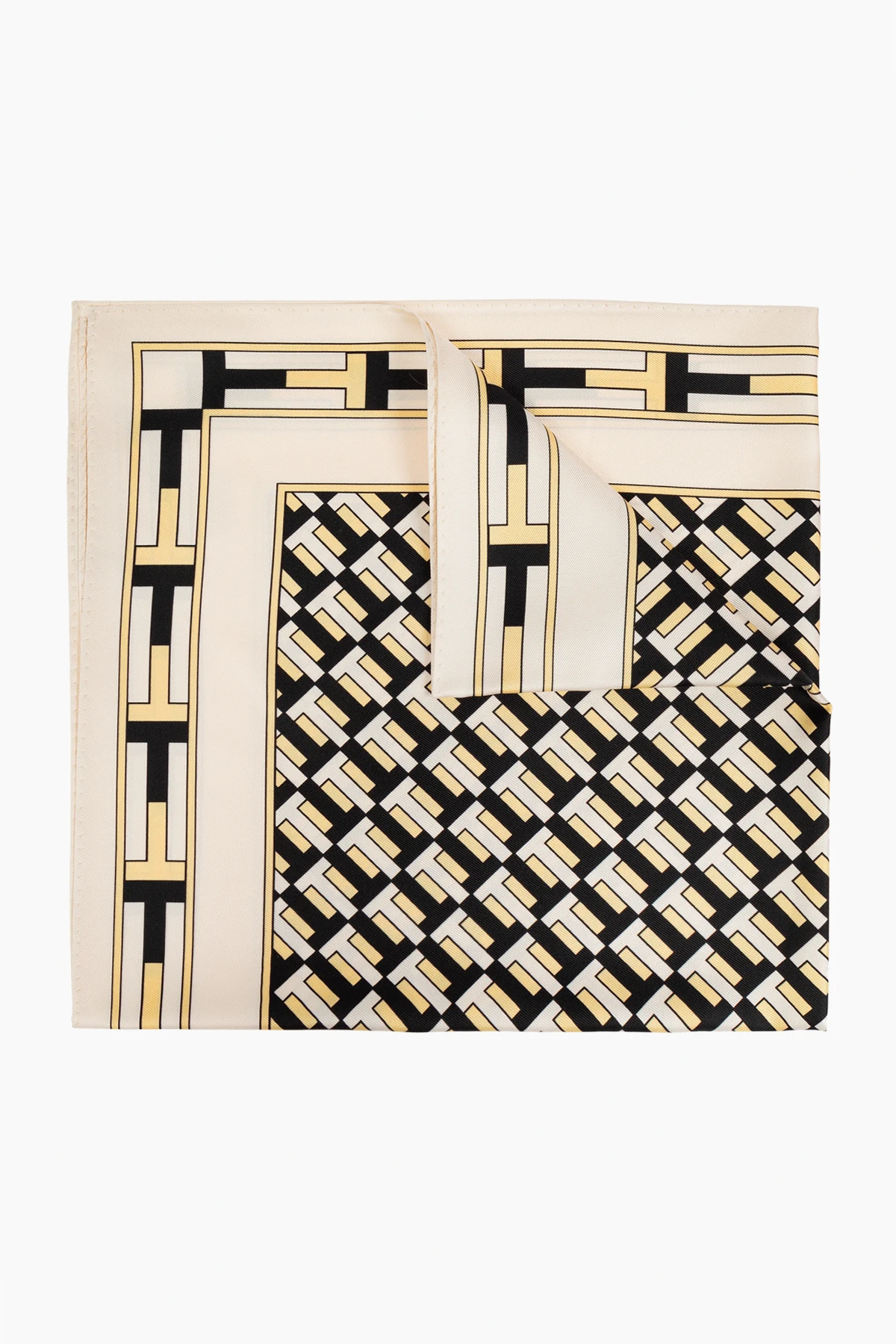 cream Silk Scarf