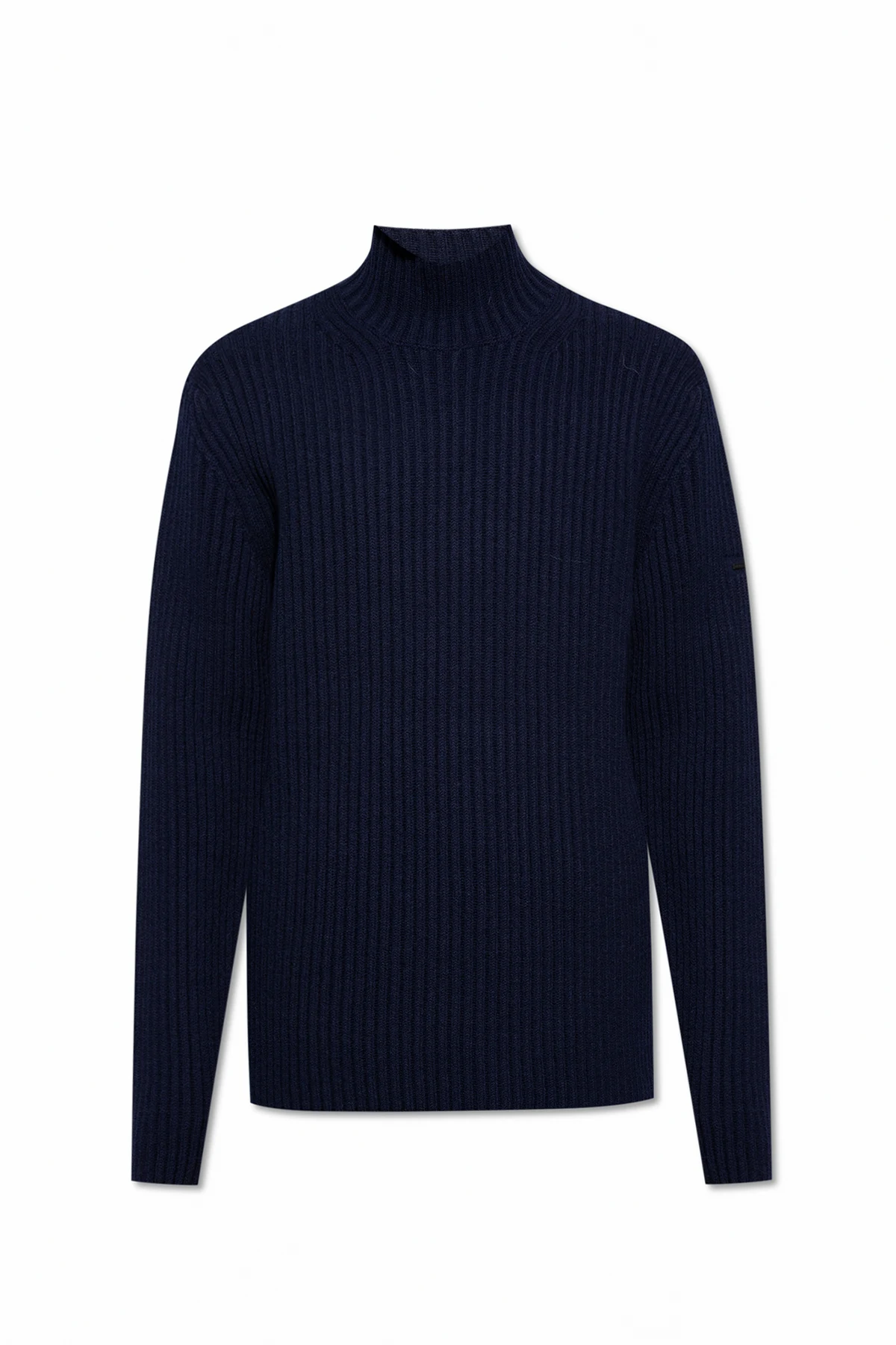 NAVY BLUE Wool turtleneck sweater