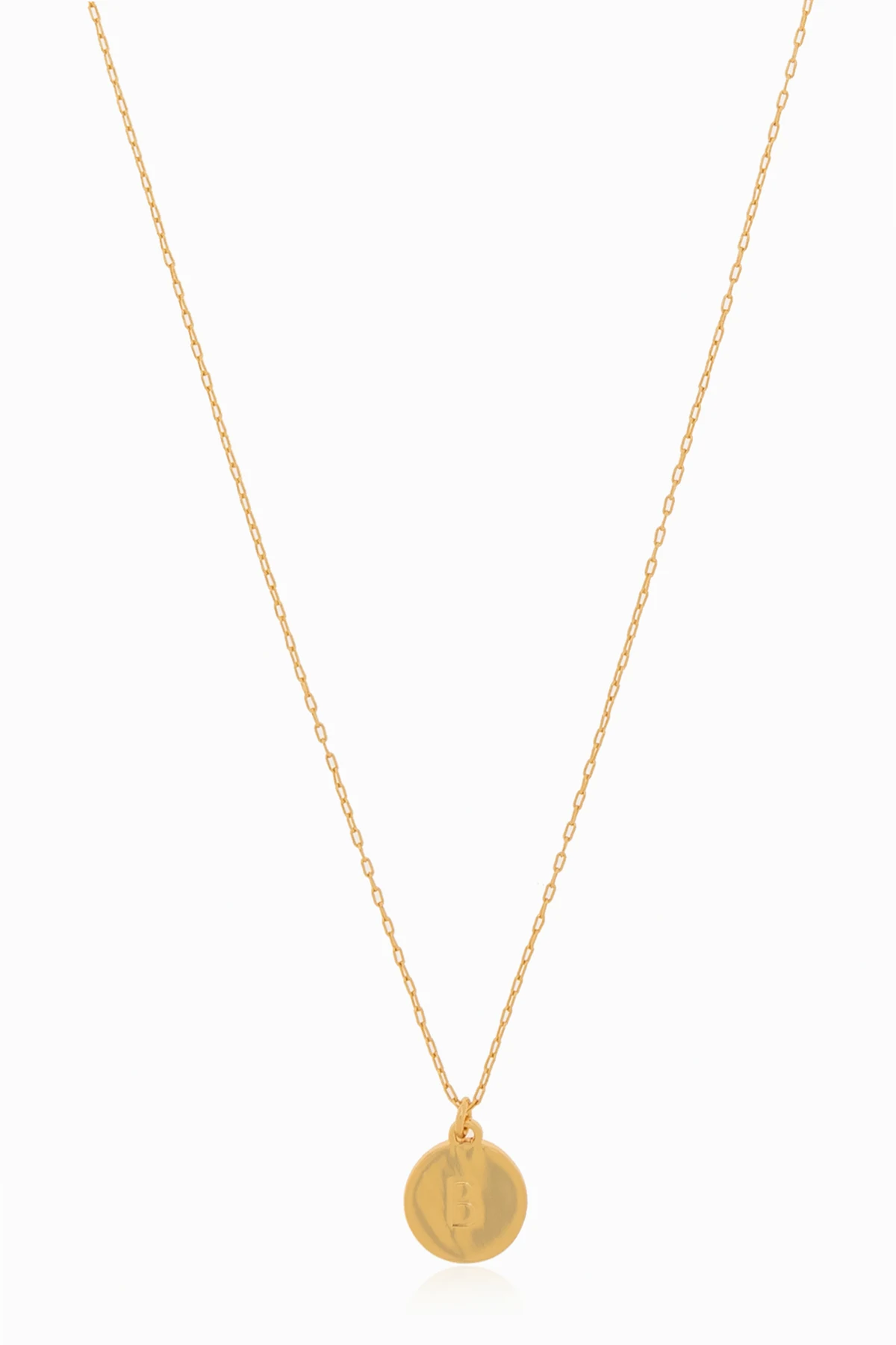 GOLD Necklace with 'B' Pendant
