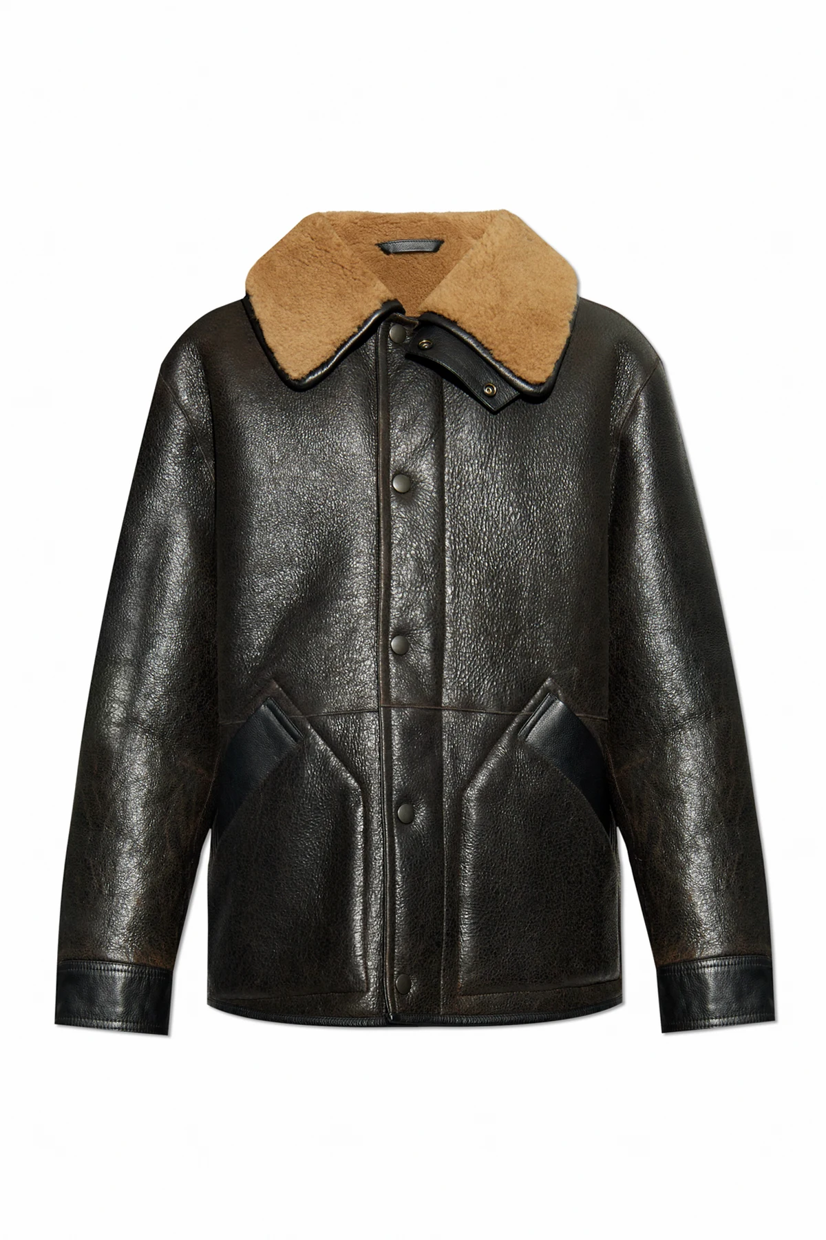 Kożuch z kieszeniami