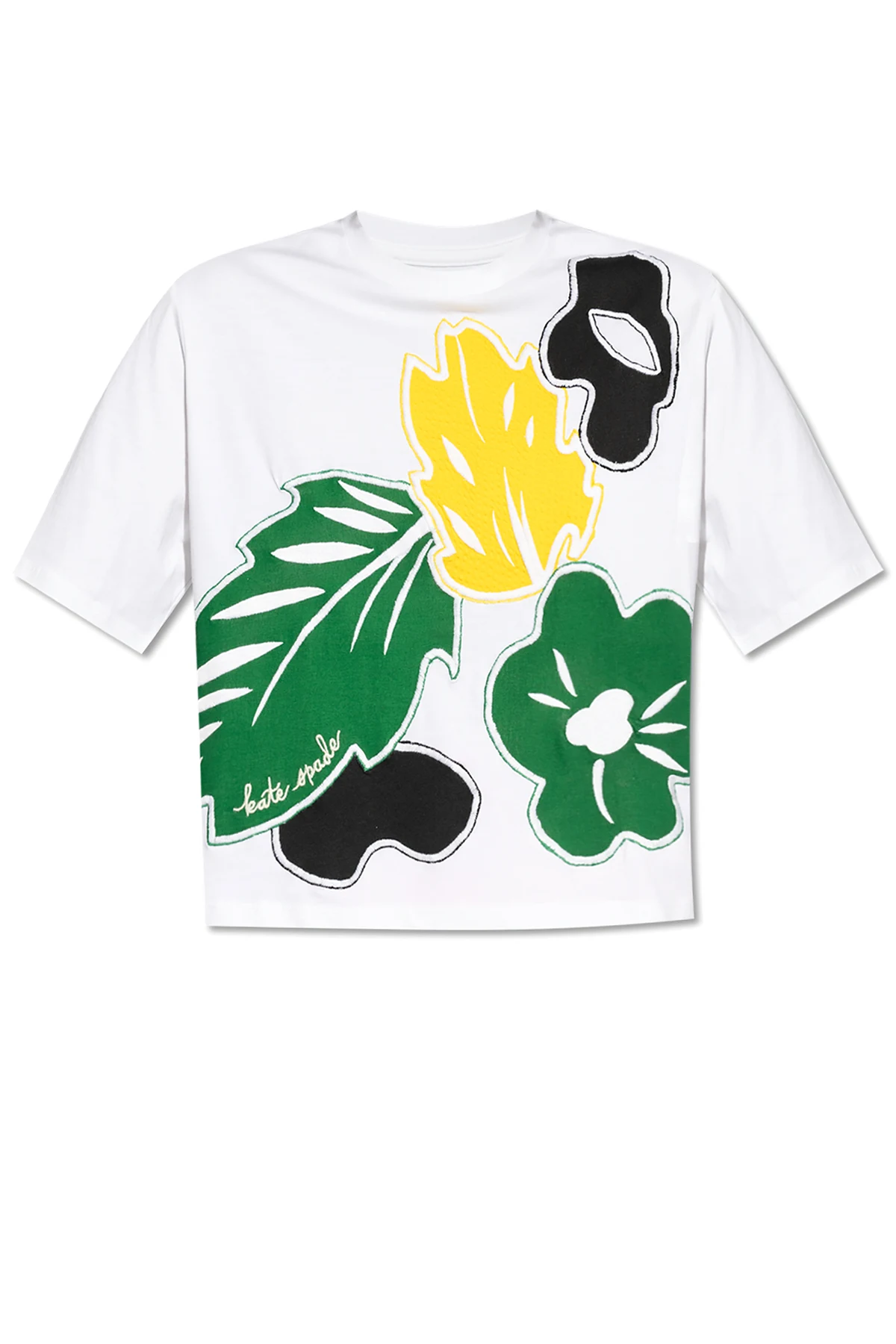 WHITE Floral Pattern T-shirt