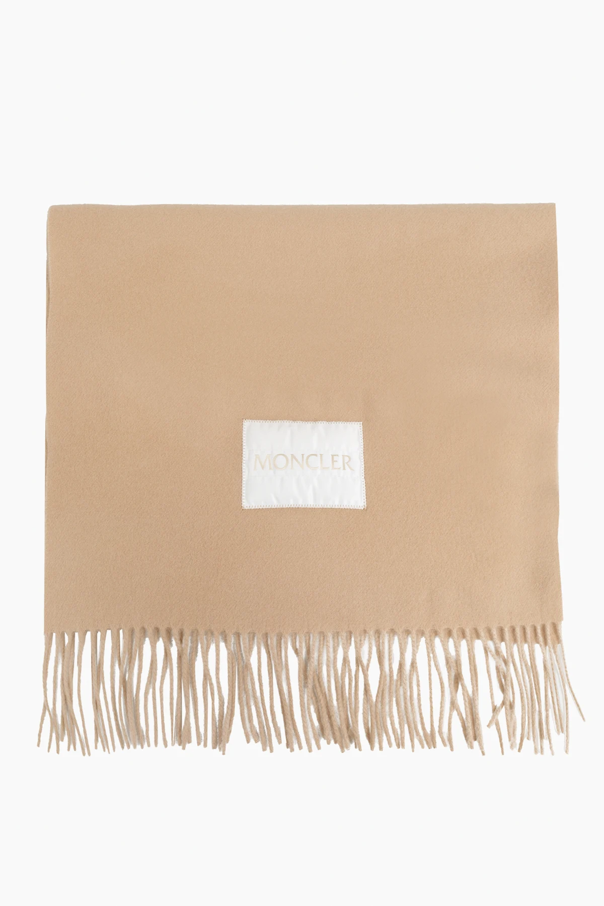 beige Scarf with fringes