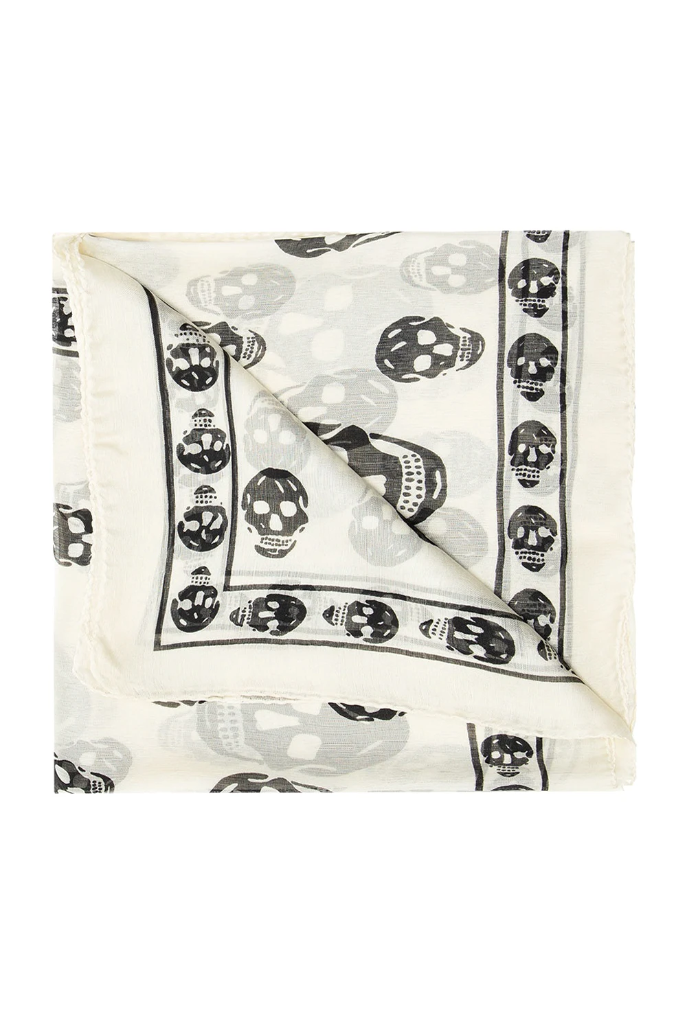 cream Scarf with logo
