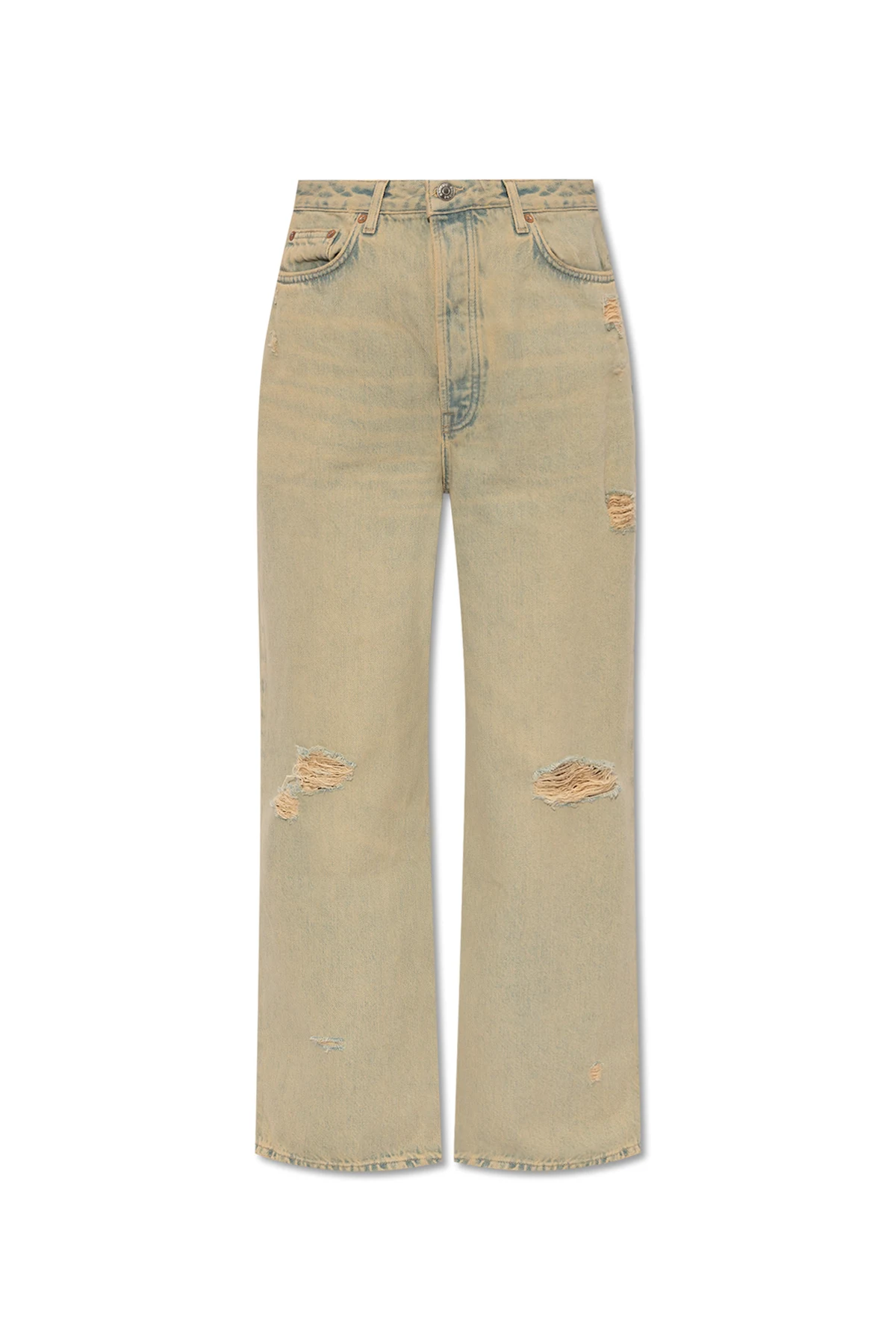beige Straight-leg jeans 'Shelly'