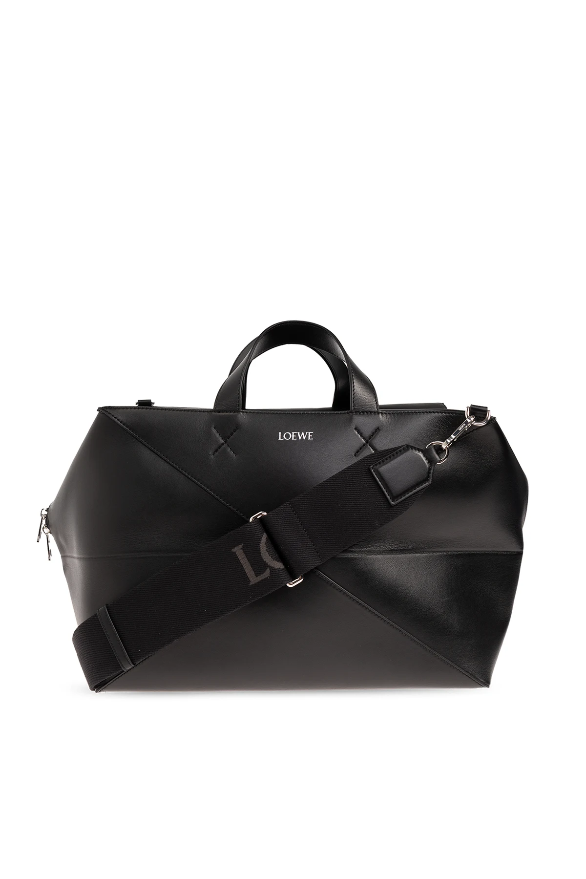 BLACK ‘Puzzle Fold’ shoulder bag