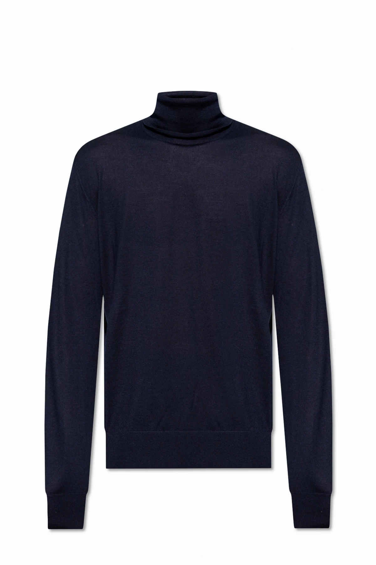 NAVY BLUE Cashmere turtleneck sweater