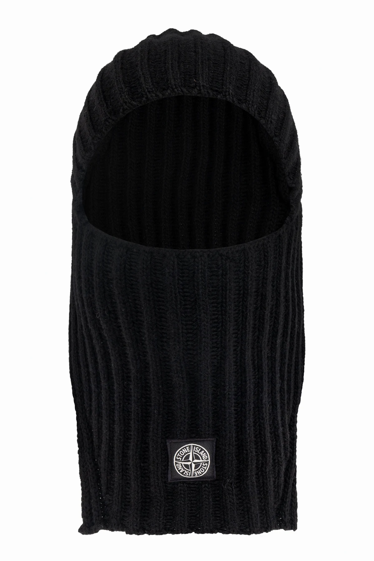 BLACK Balaclava with logo patch