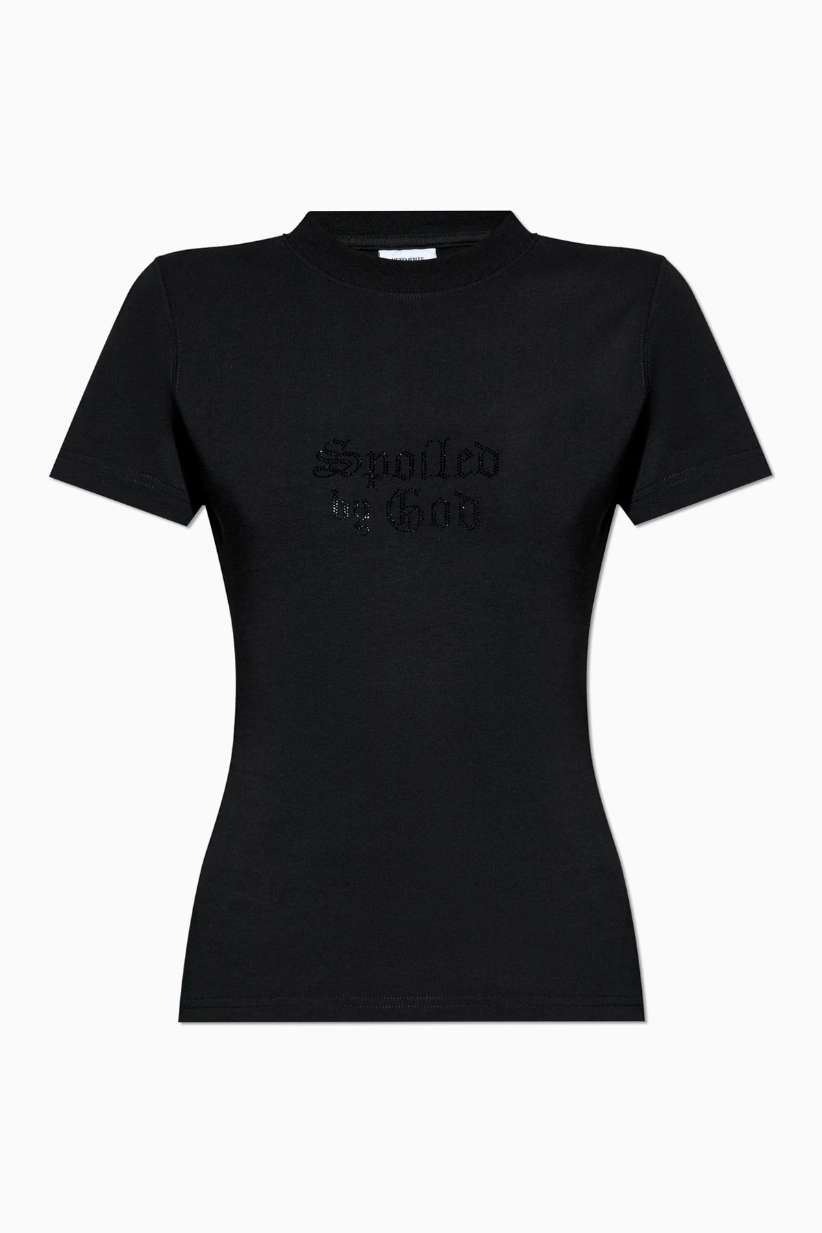 BLACK T-shirt with logo