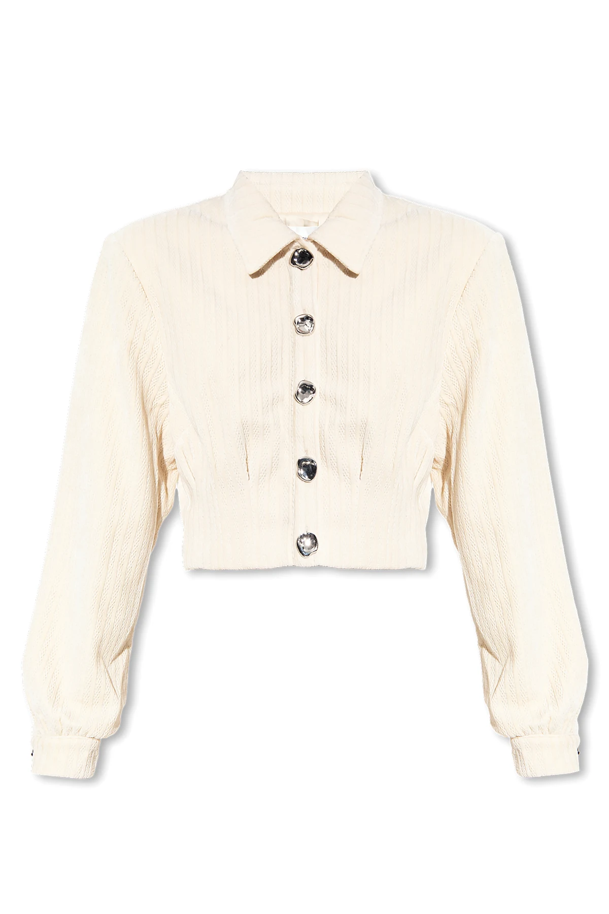 cream ‘ElnoraGZ’ chenille jacket