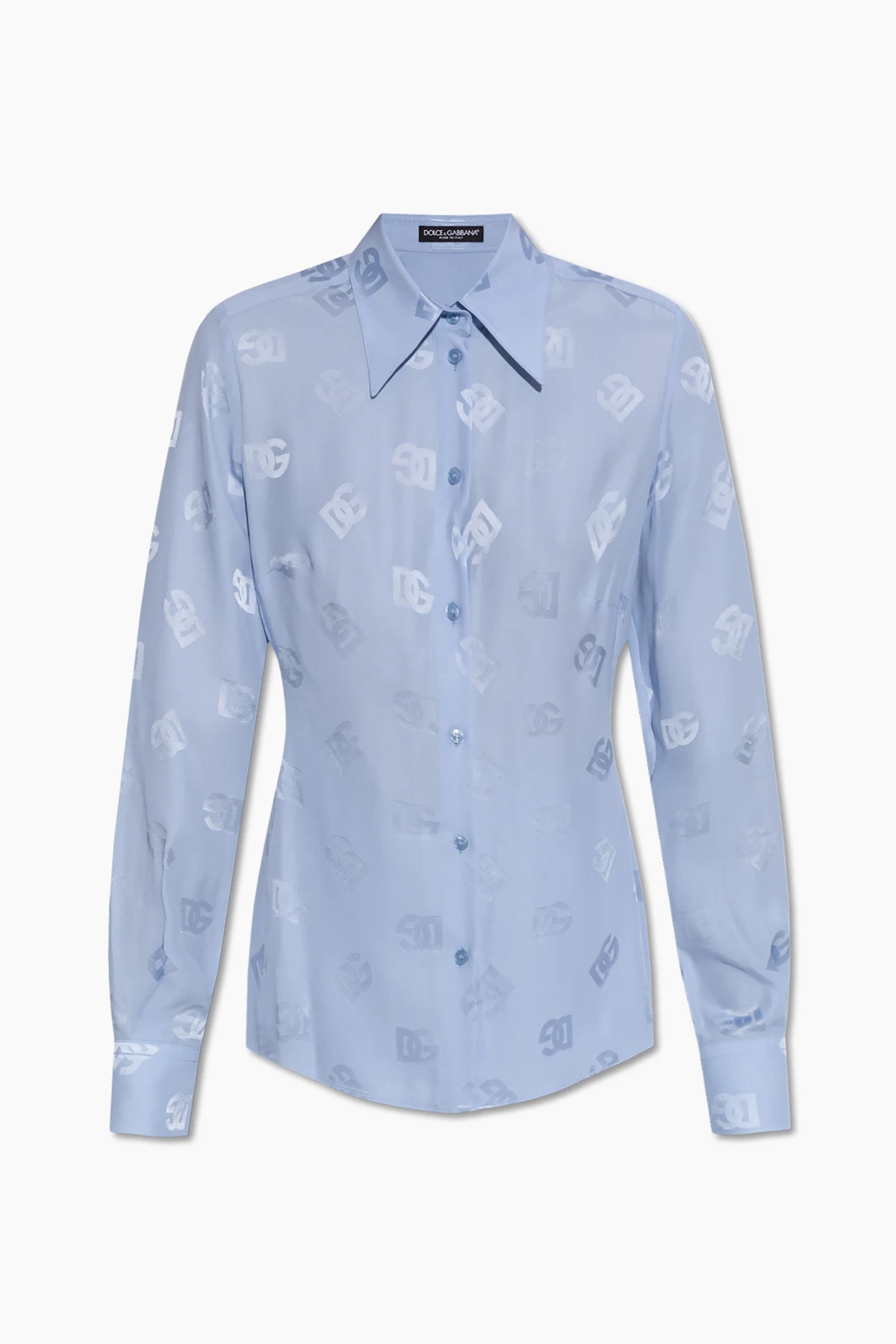 light blue Silk shirt