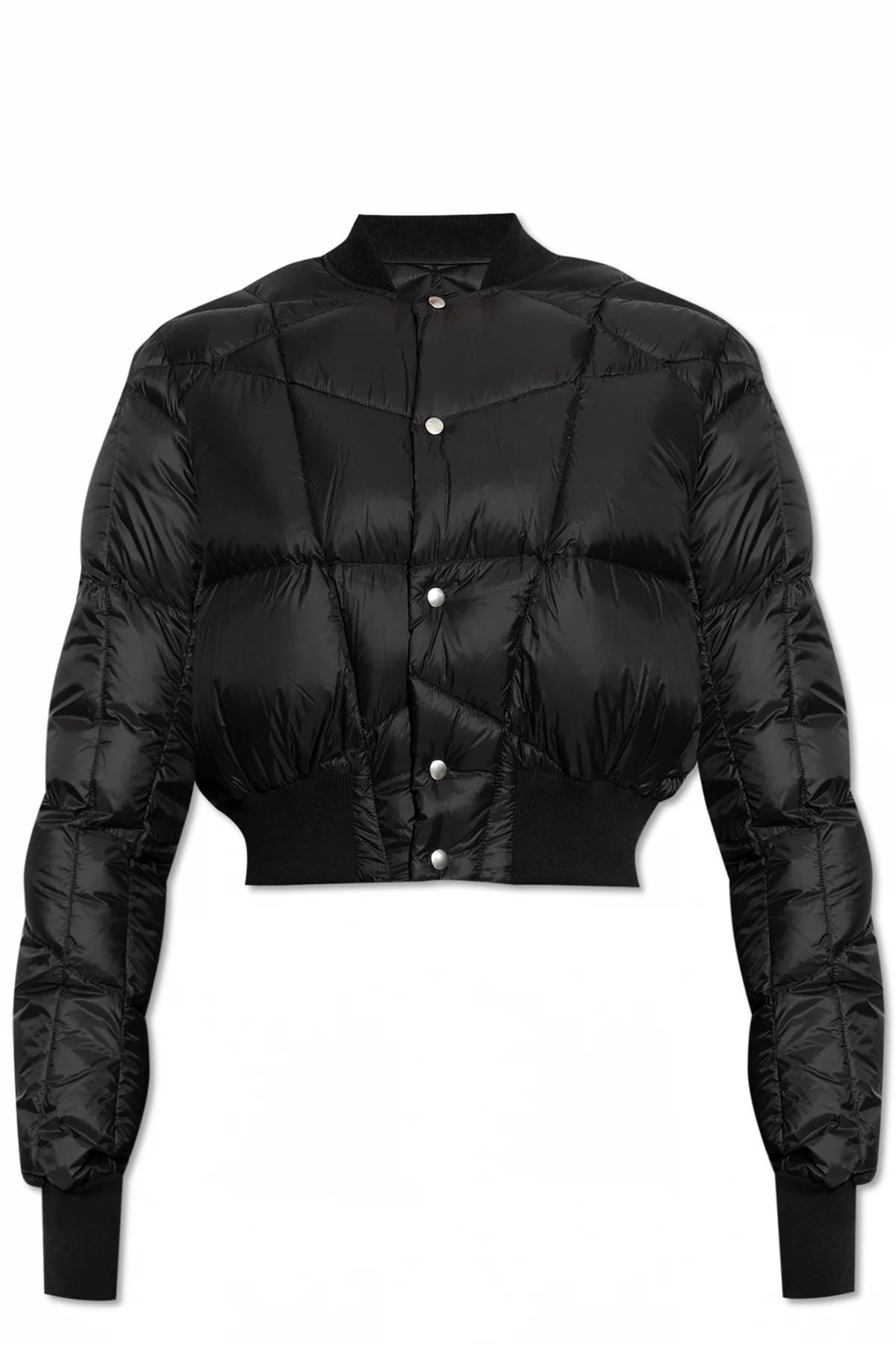 Puchowa kurtka typu `bomber`