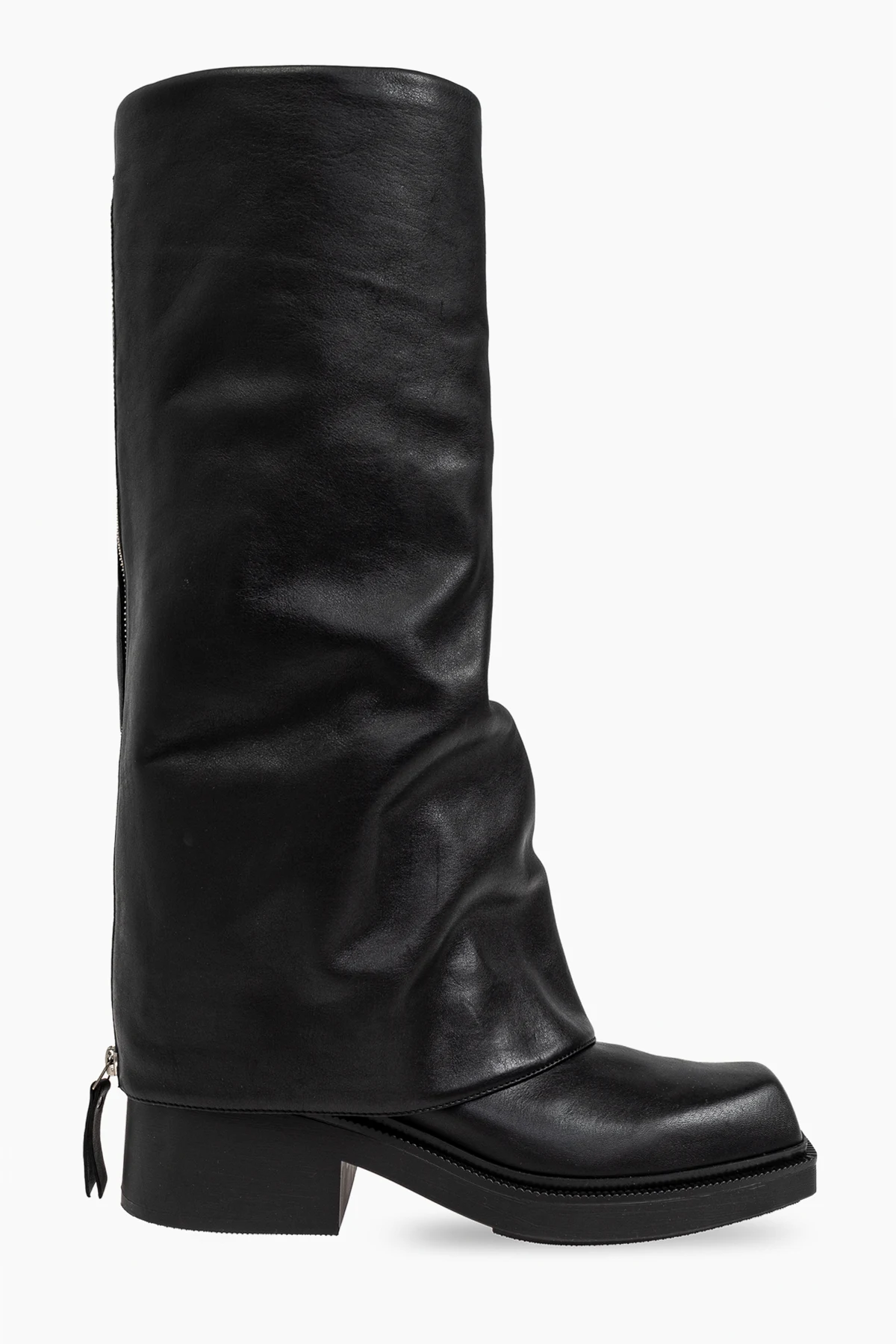 BLACK Leather boots