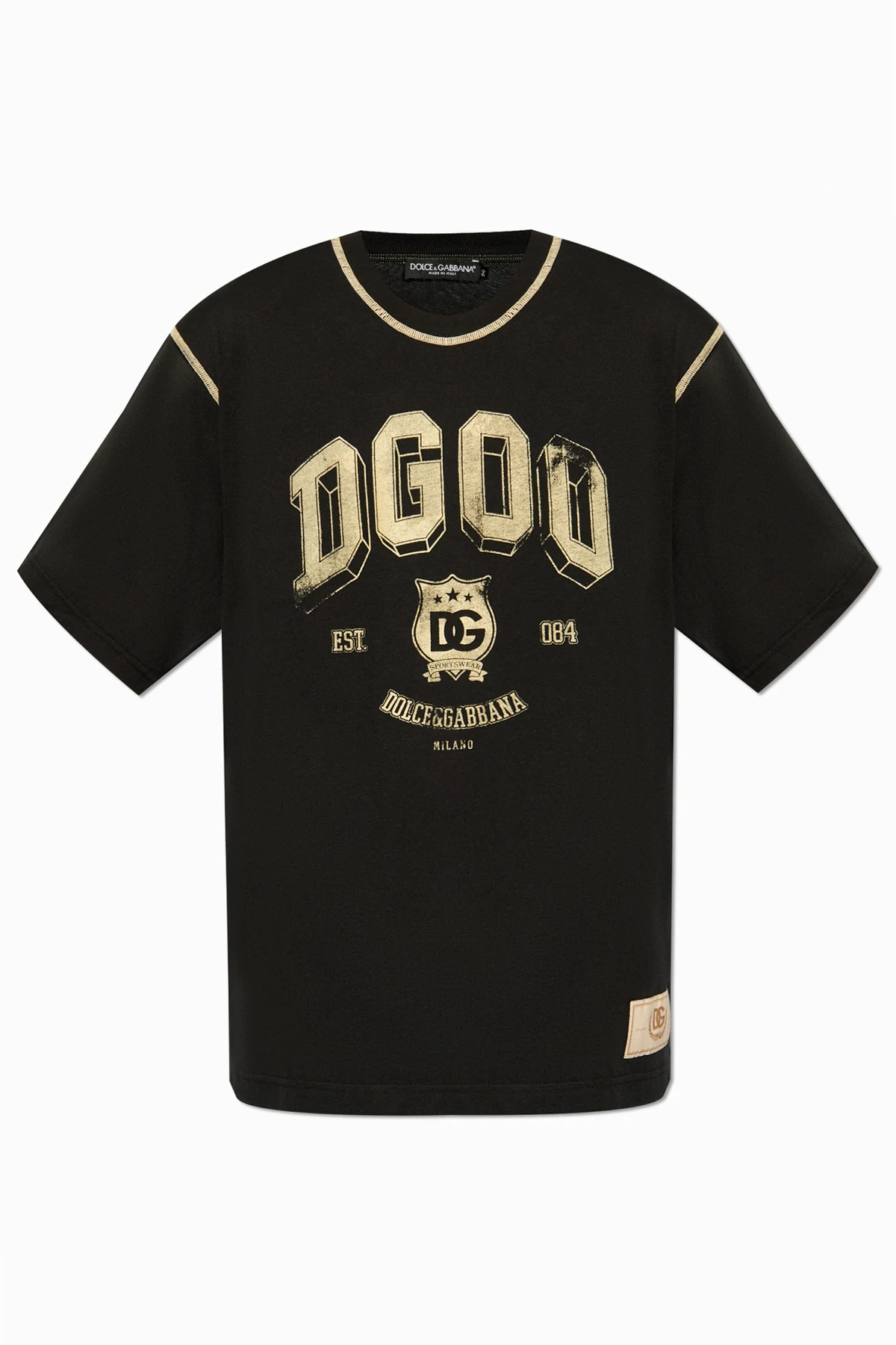 BLACK T-shirt with print