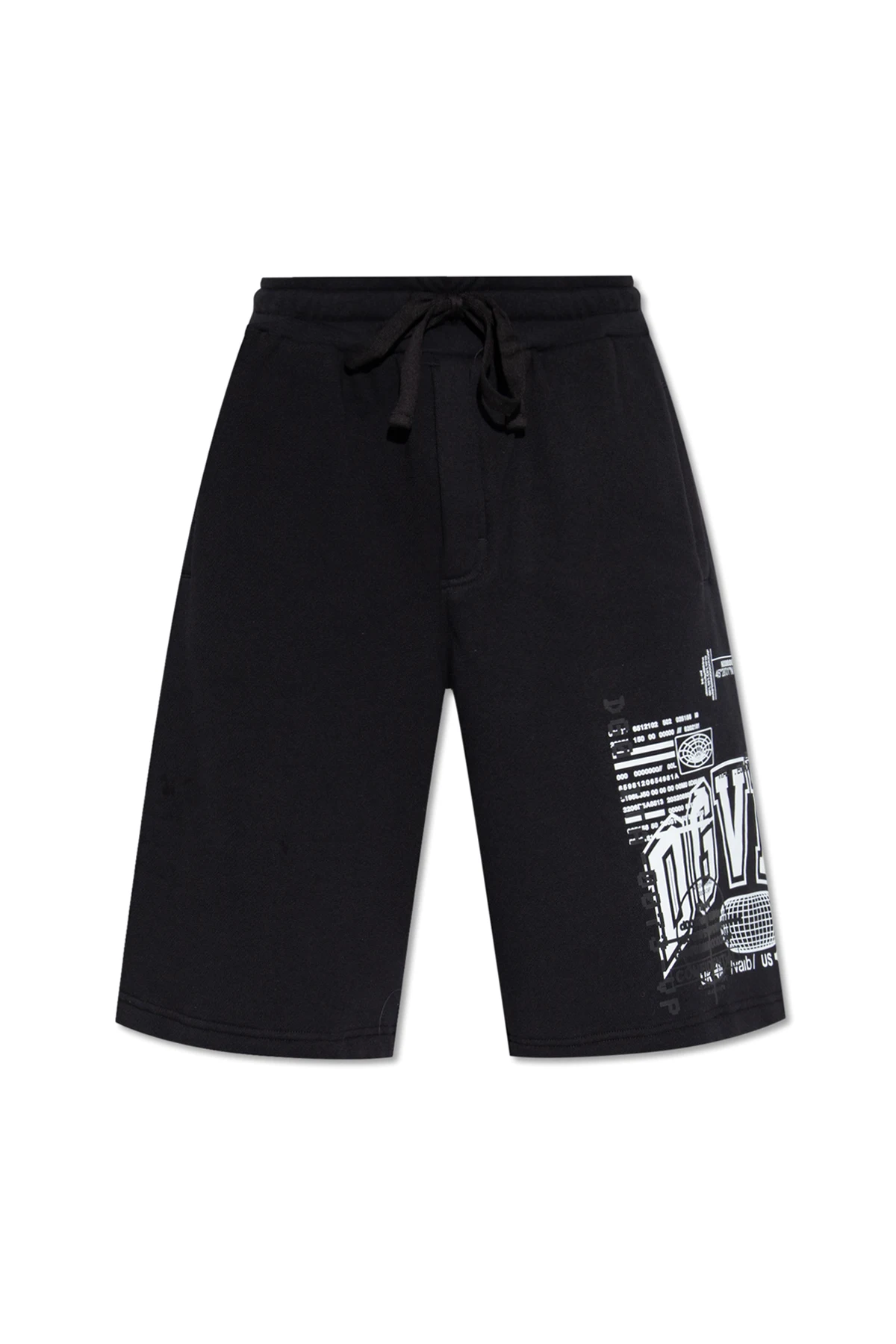 BLACK Printed shorts
