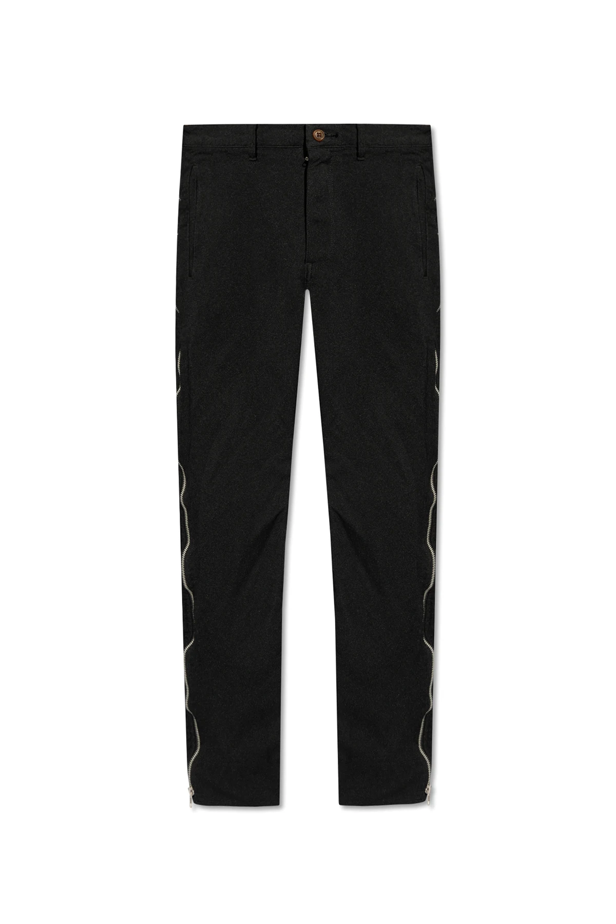 BLACK Trousers with zips