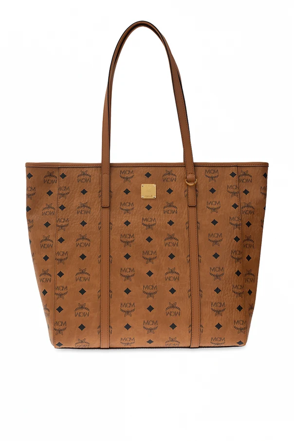 BROWN Patterned shopper bag