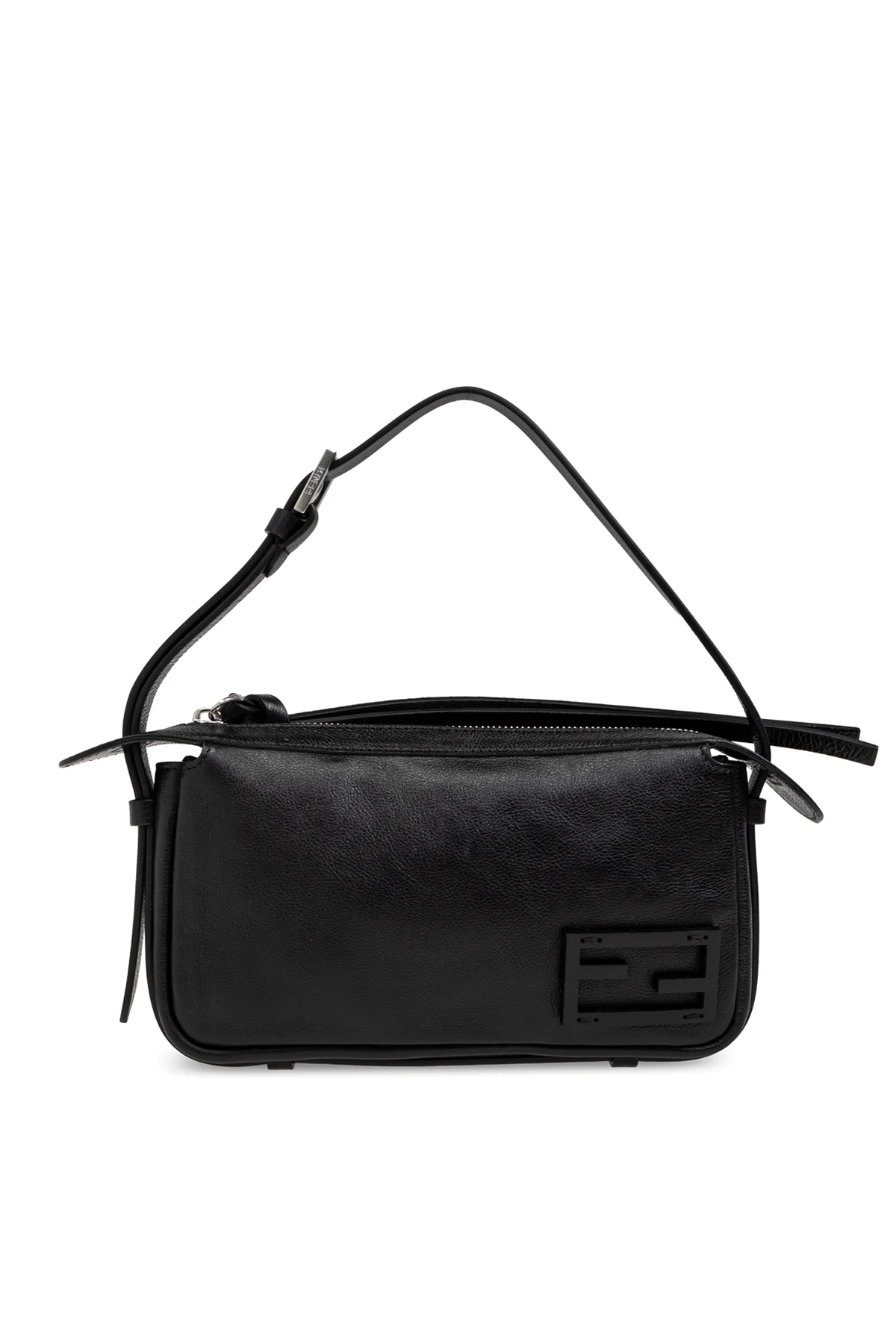 CZARNY Skórzana torba na ramię ‘Smiply Fendi Mini’