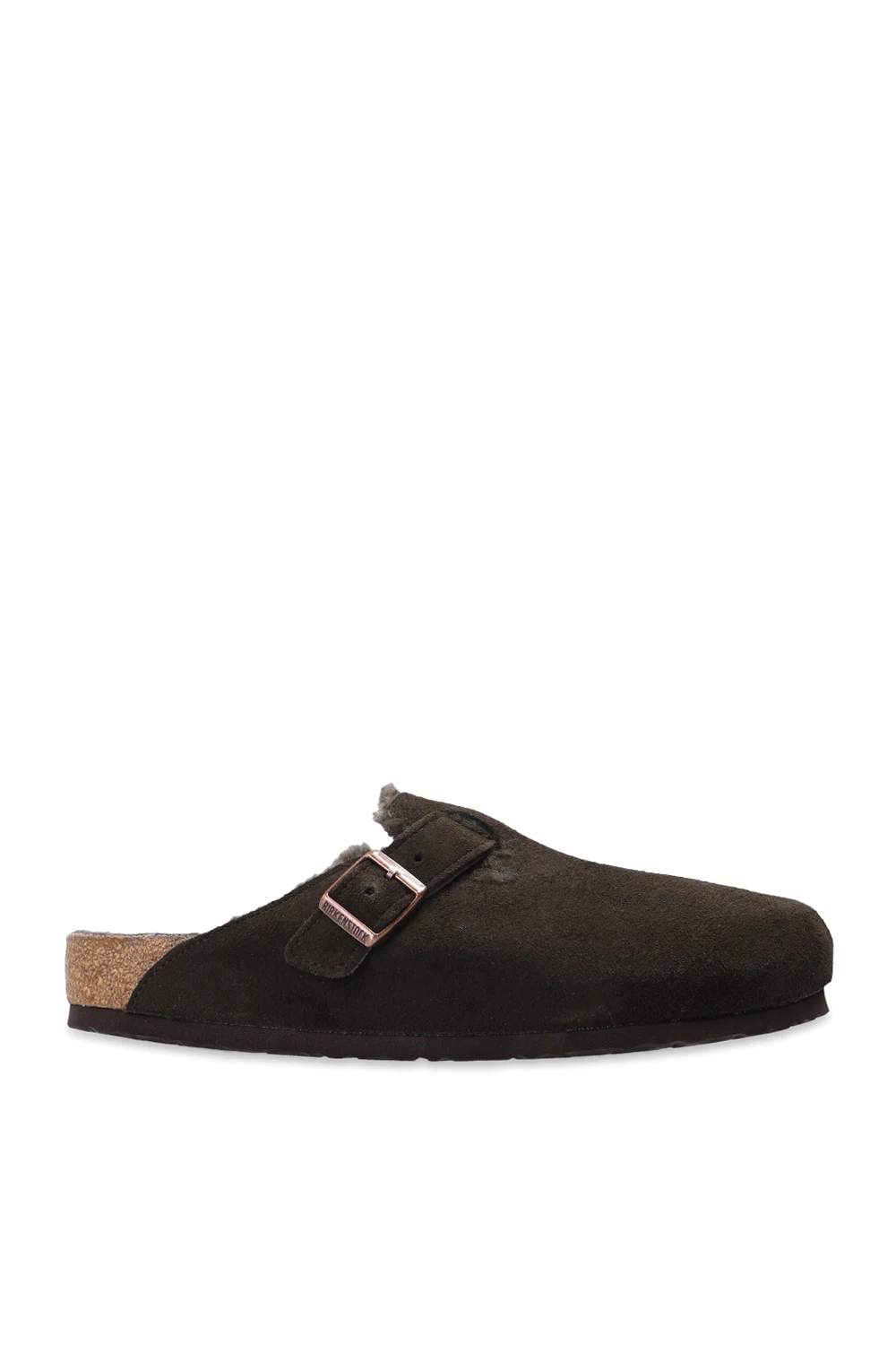 ‘Boston VL Shearling’ suede slides