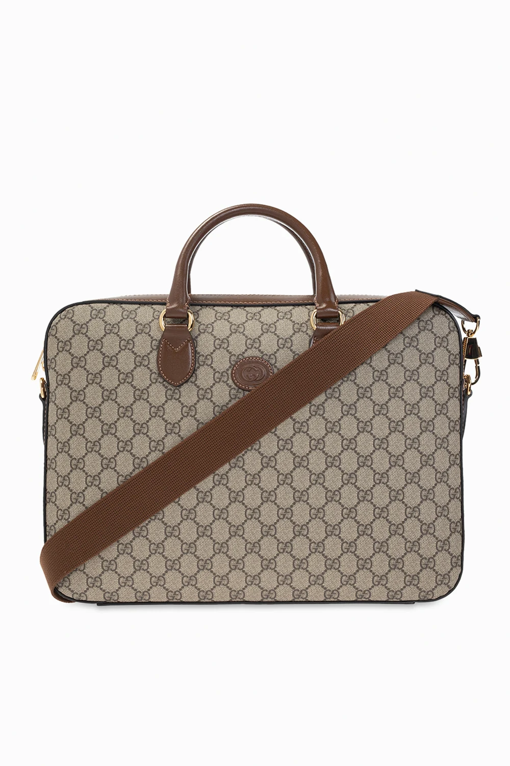 beige ‘GG Retro’ briefcase