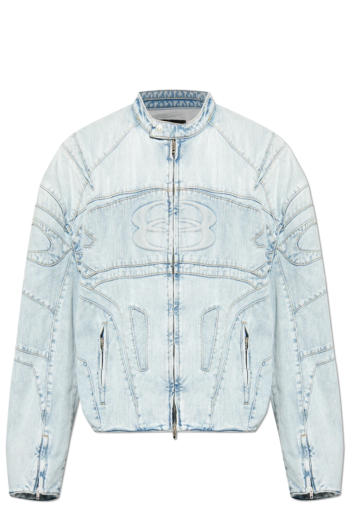 light blue Denim jacket with logo
