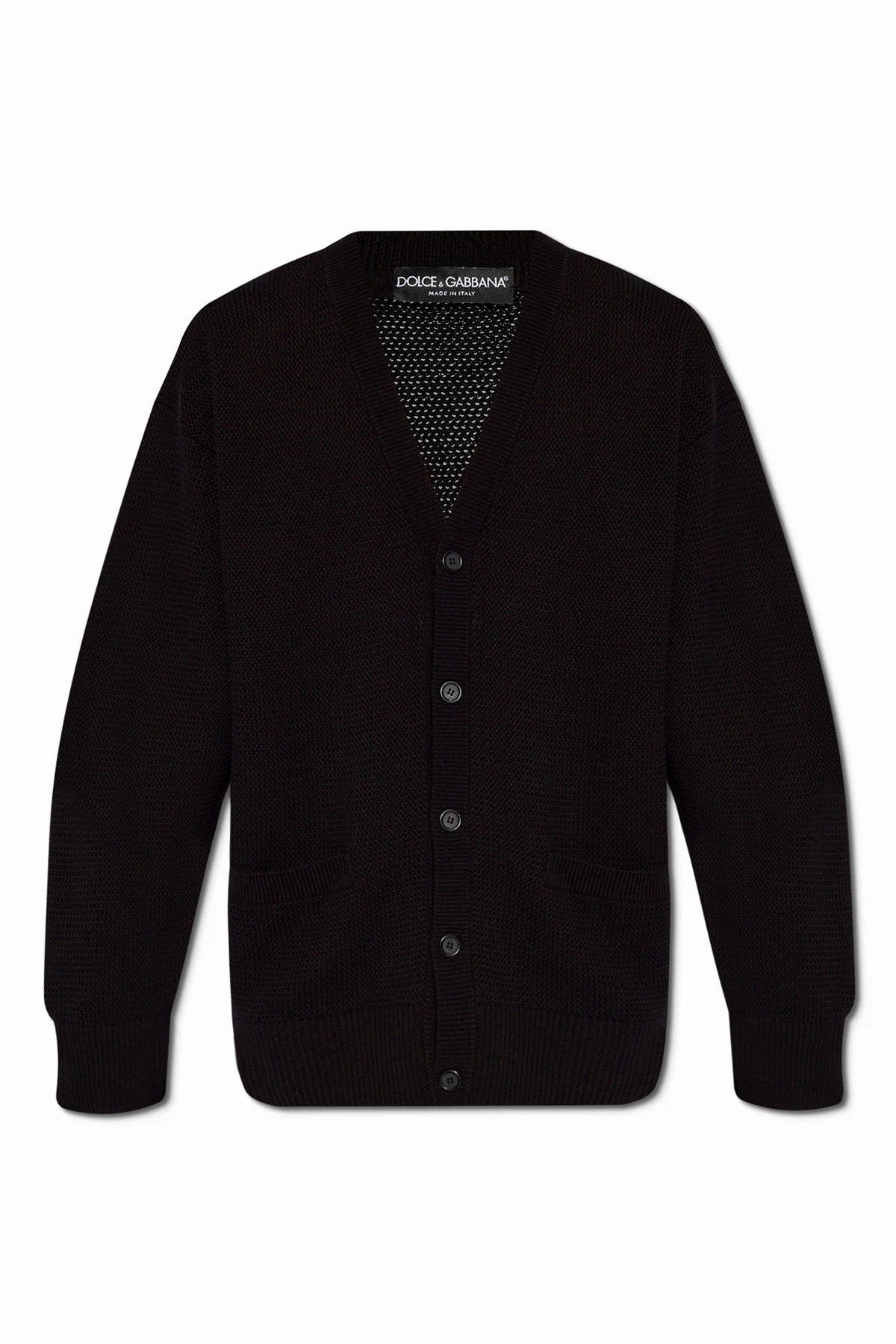 BLACK Buttoned cardigan