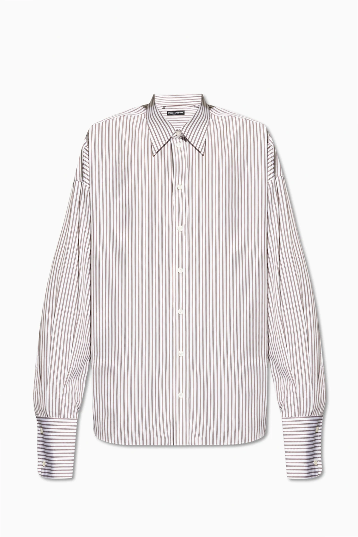 WHITE Pinstriped shirt