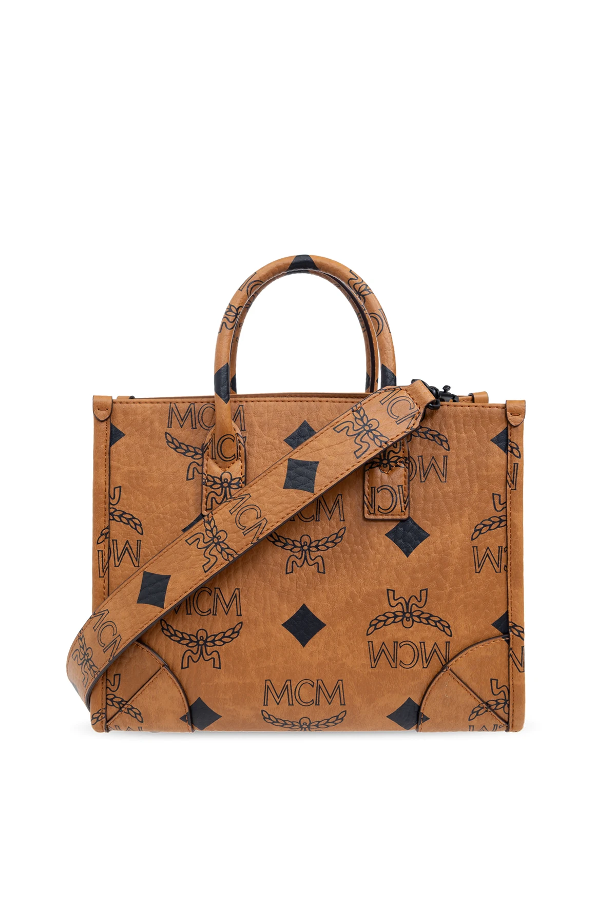 BROWN MCM 'shopper' bag