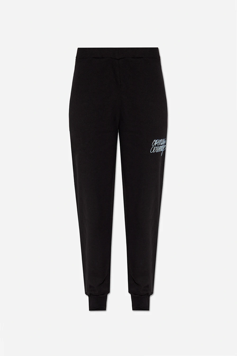 BLACK Sweatpants with logo