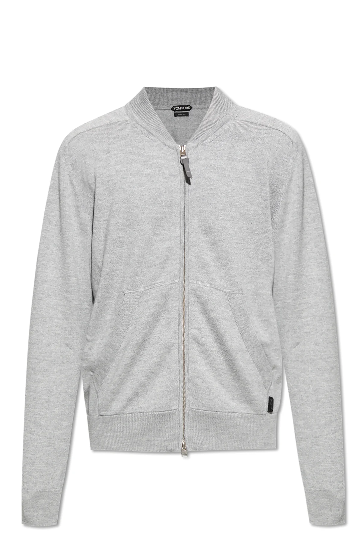 GREY Zip-Up Cardigan