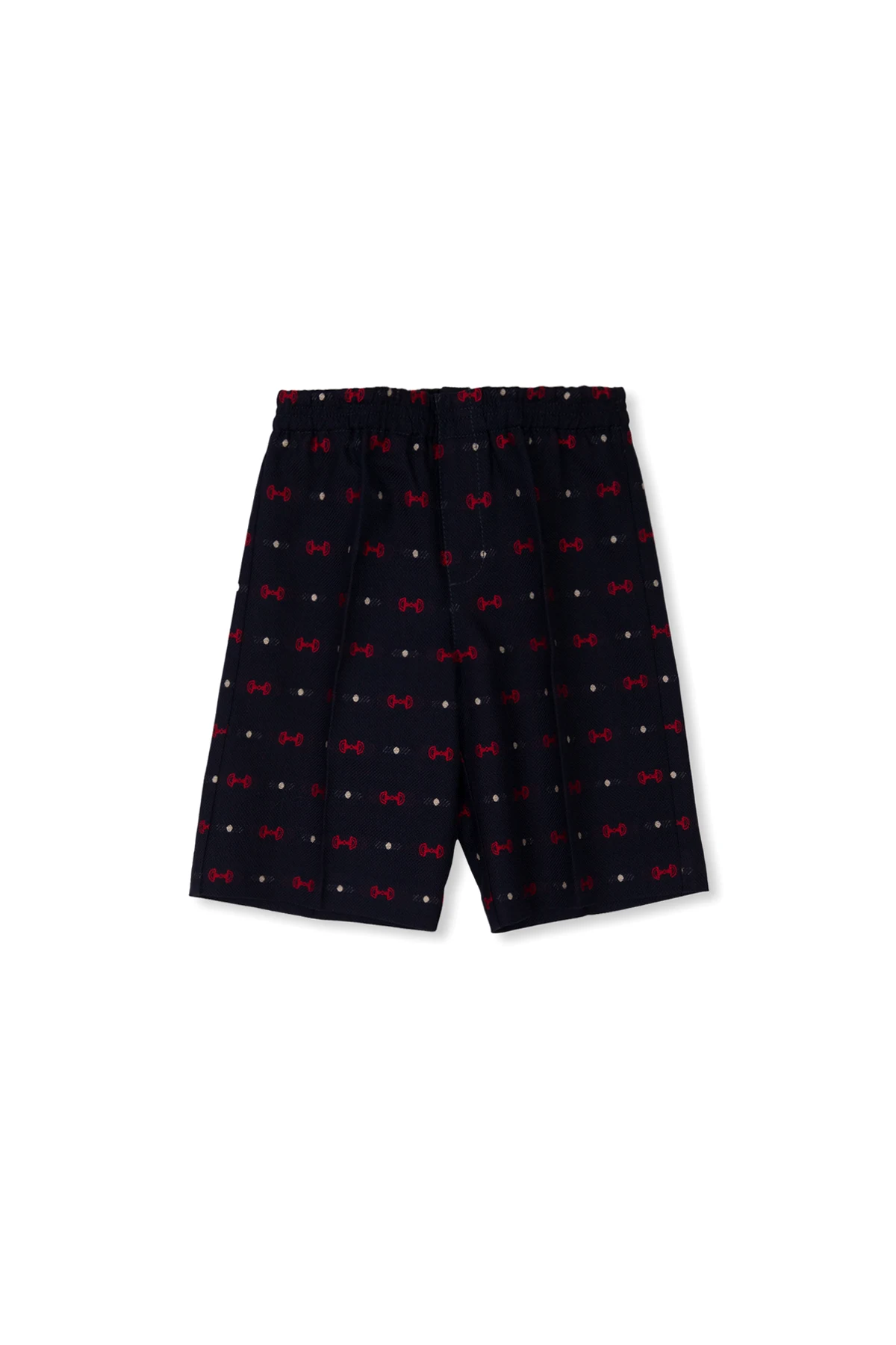 NAVY BLUE Patterned shorts