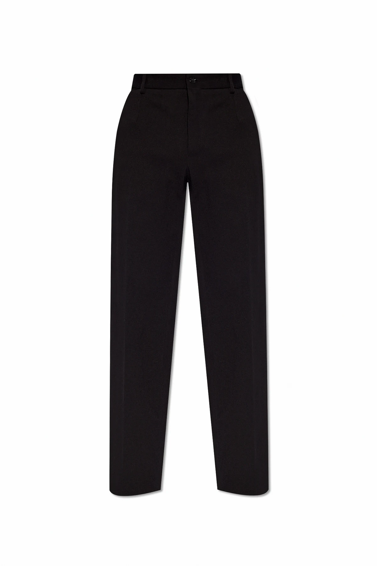 BLACK Trousers with straight legs
